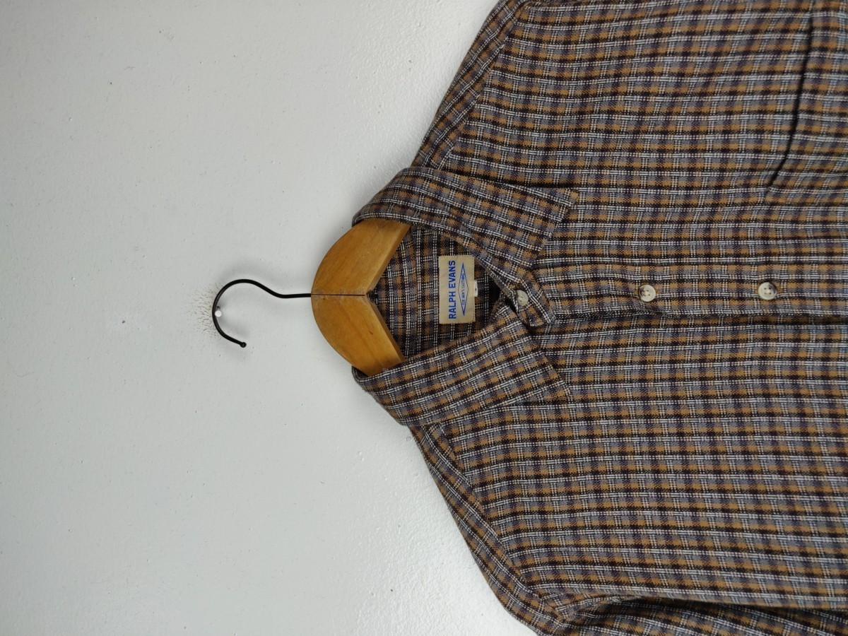 Designer - Ralph Evans Small Checked Button Up Shirt Oxford - 2