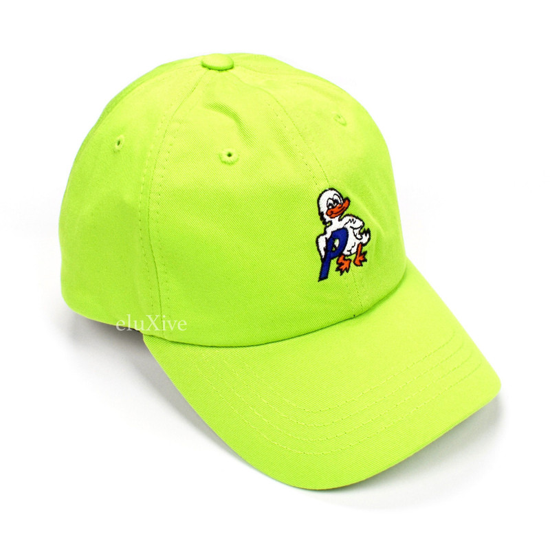 Palace Duck Out P Logo Hat Lime Green DS - 1