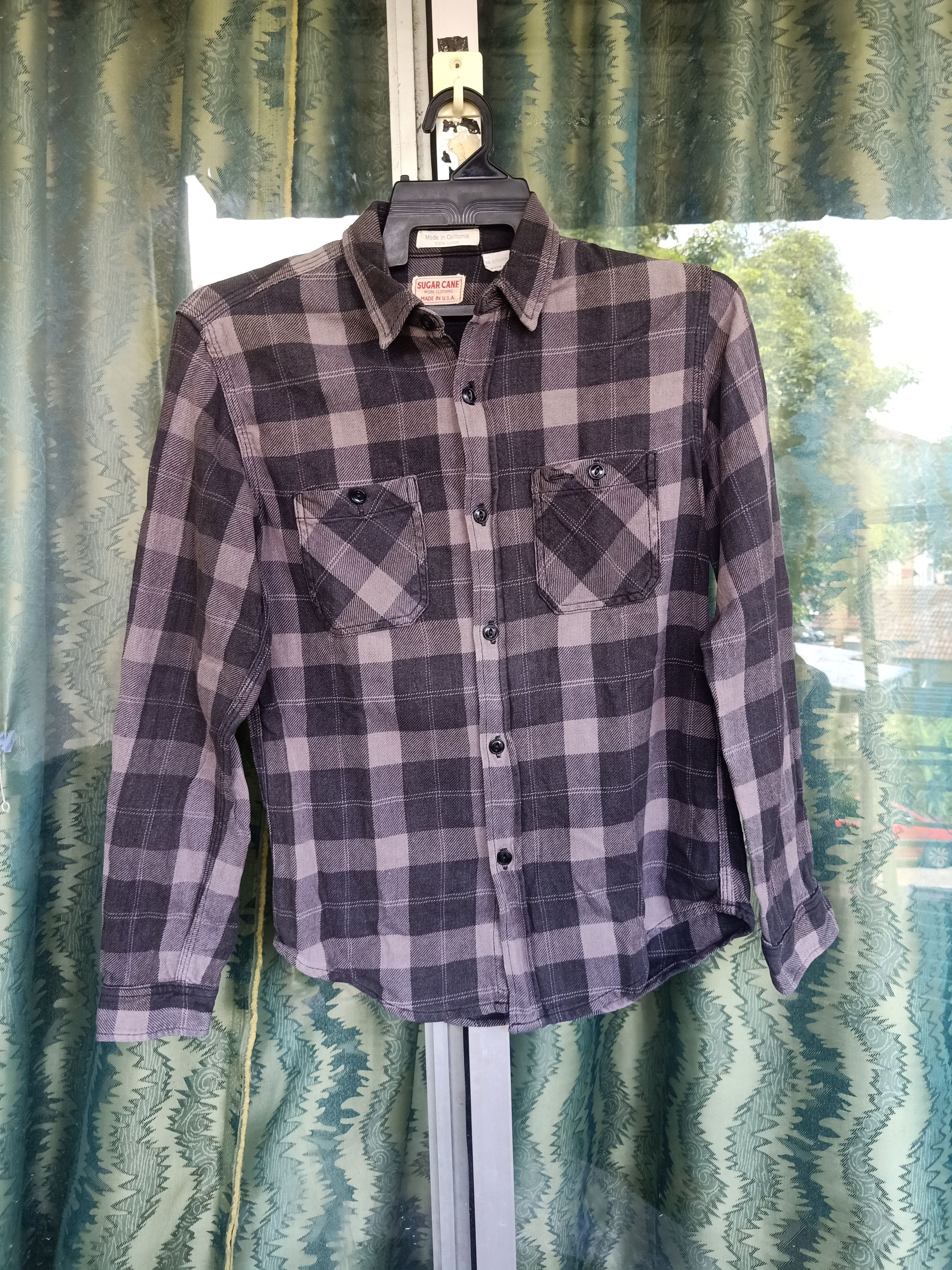 Sugar Cane - Sugarcane Twill check Flannel shirt - 2