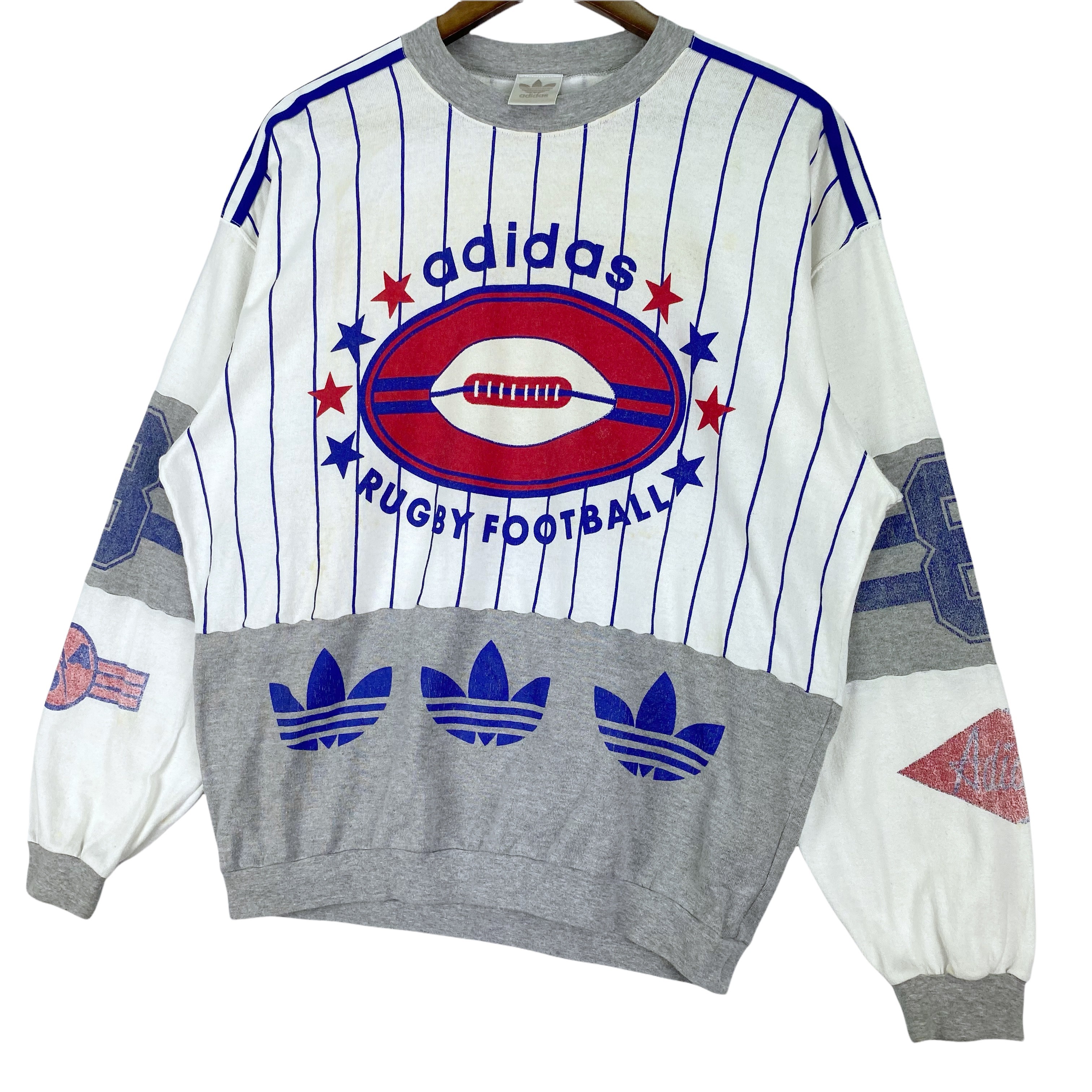 Vintage 90s Adidas Rugby Football Sweatshirt - 7