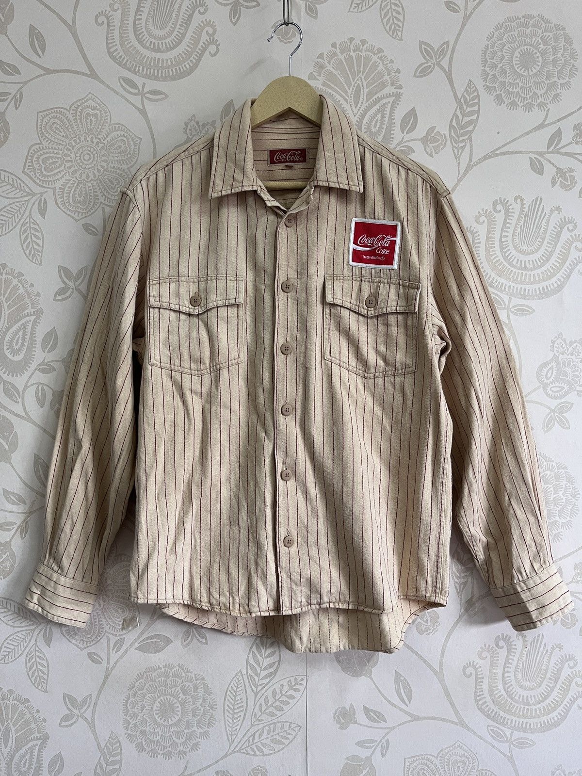 Vintage Coca Cola Hickory Buttons Up Shirt - 23