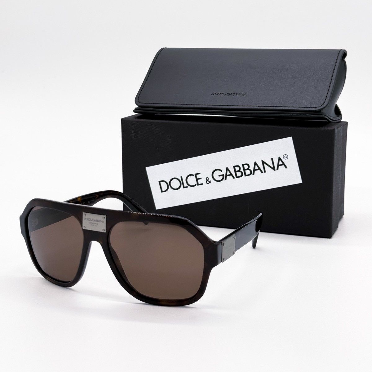 NEW DOLCE&GABBANA DG4433 502/73 BROWN SUNGLASSES - 2