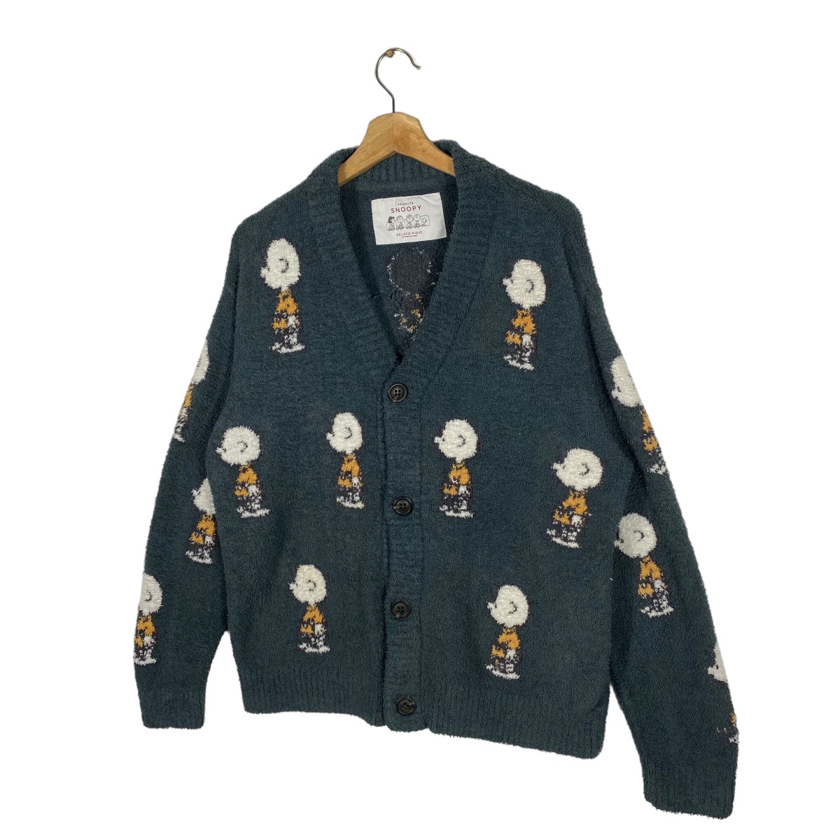 Peanuts - Vintage Japanese Brand X Peanuts Snoopy Fleece Cardigan - 3