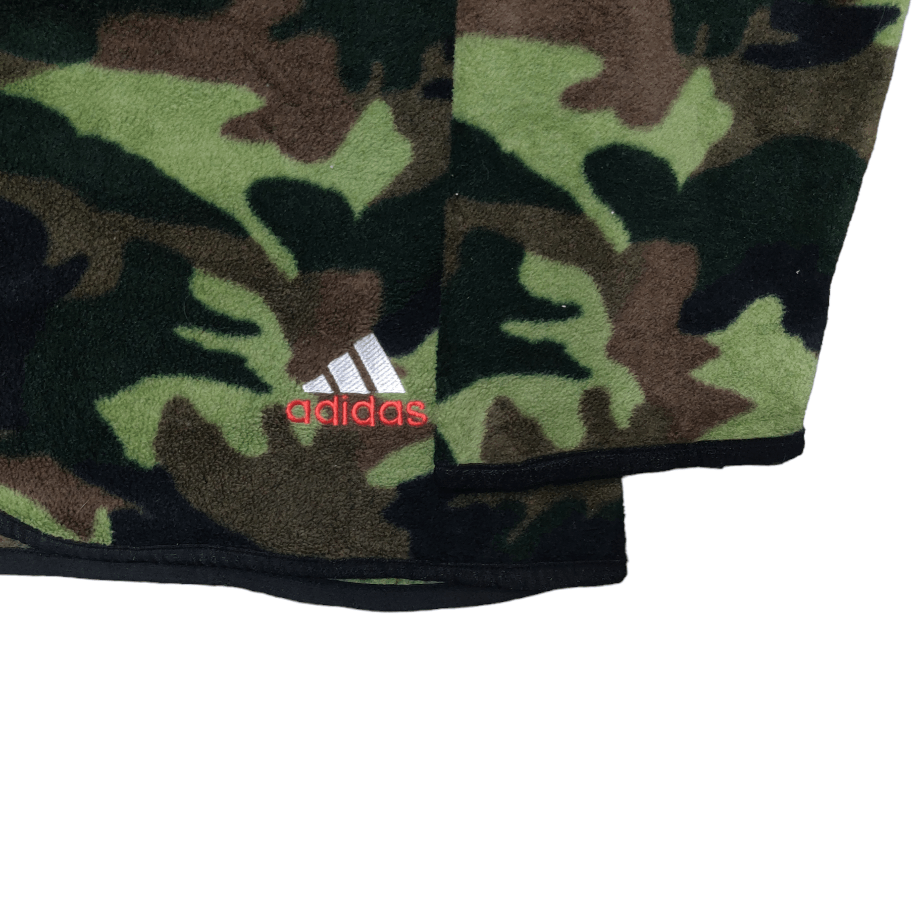 Vintage Adidas Fleece Camouflage Single Pocket Zip Up - 3