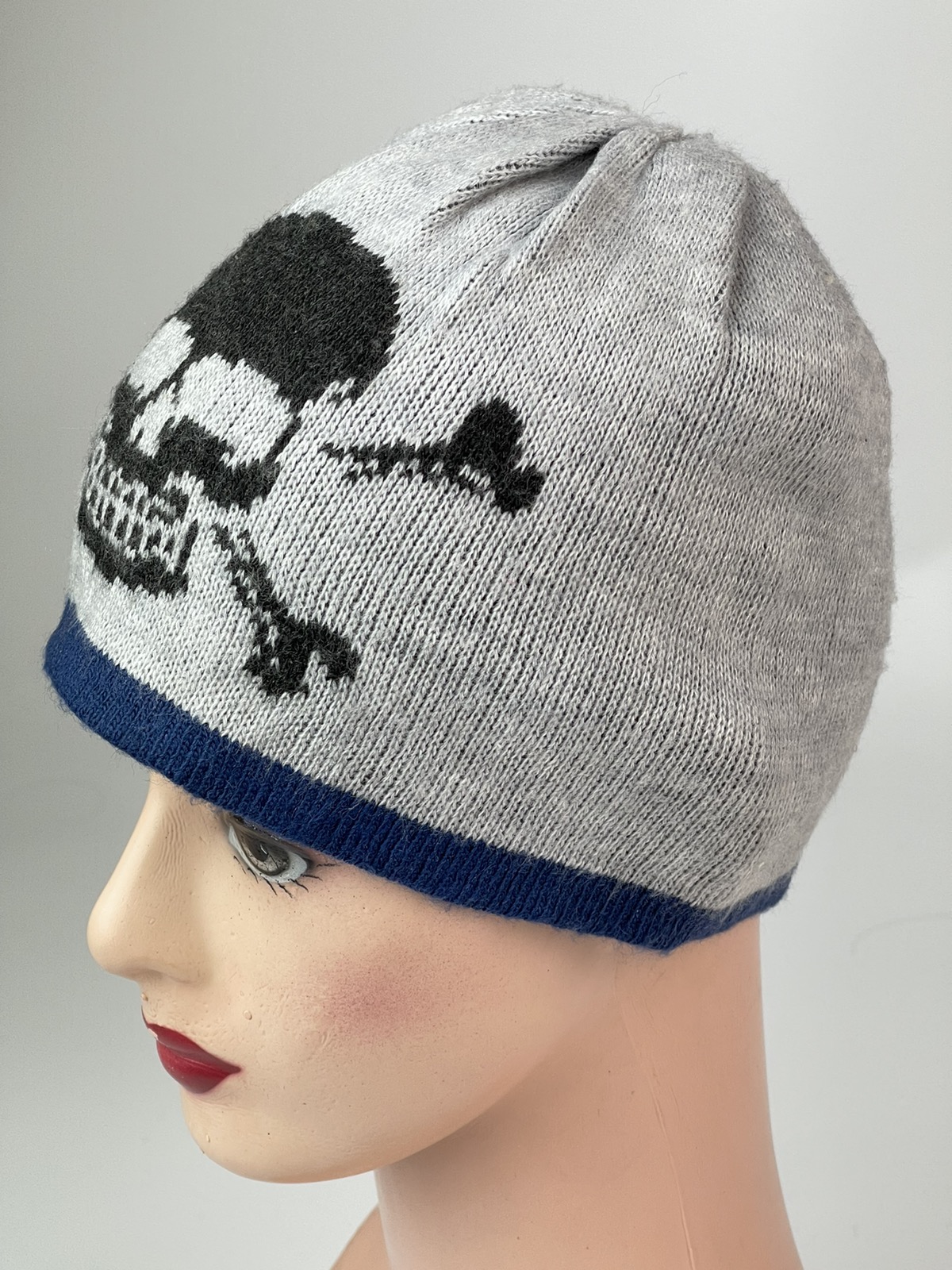 Japanese Brand - Skull Crossbone Beanie Hats Snow Caps - 3