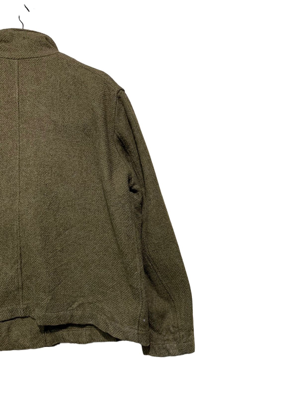 🔥Y’s WOOL DOUBLE BREAT JACKETS OLIVE GREEN - 8