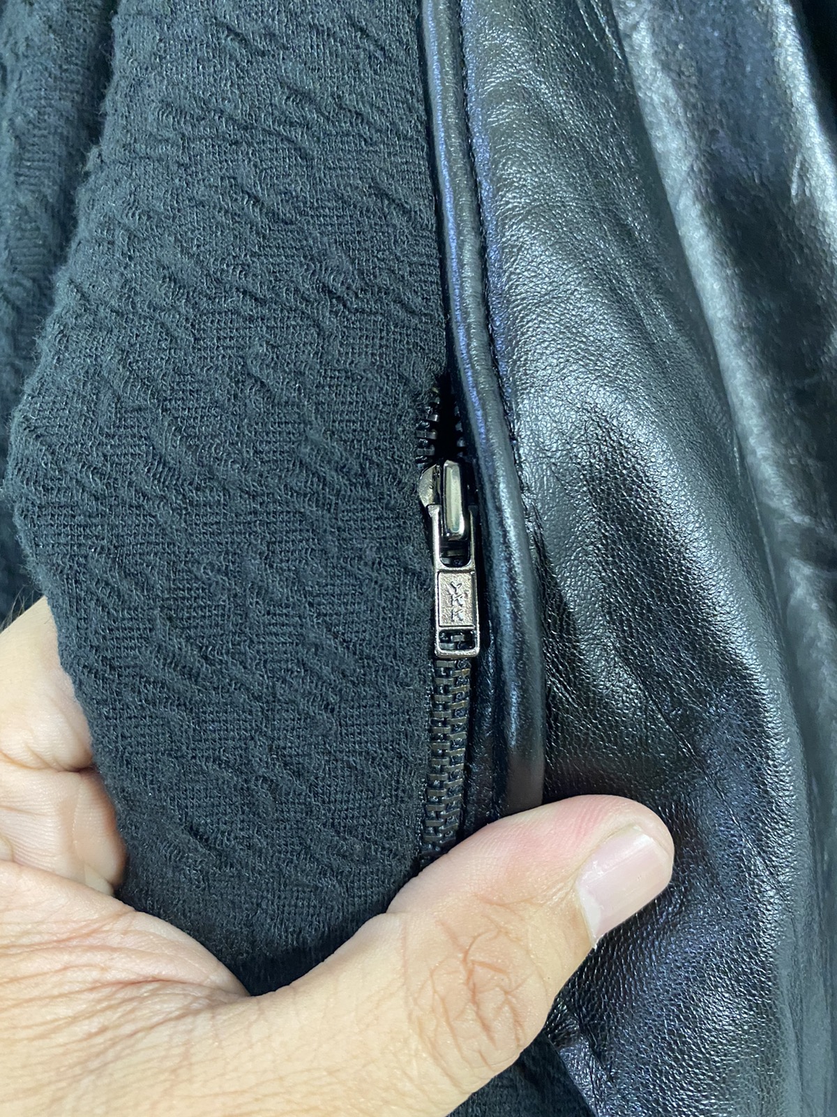 Helmut lang hybrid Leather Jacket Rare Design - 6