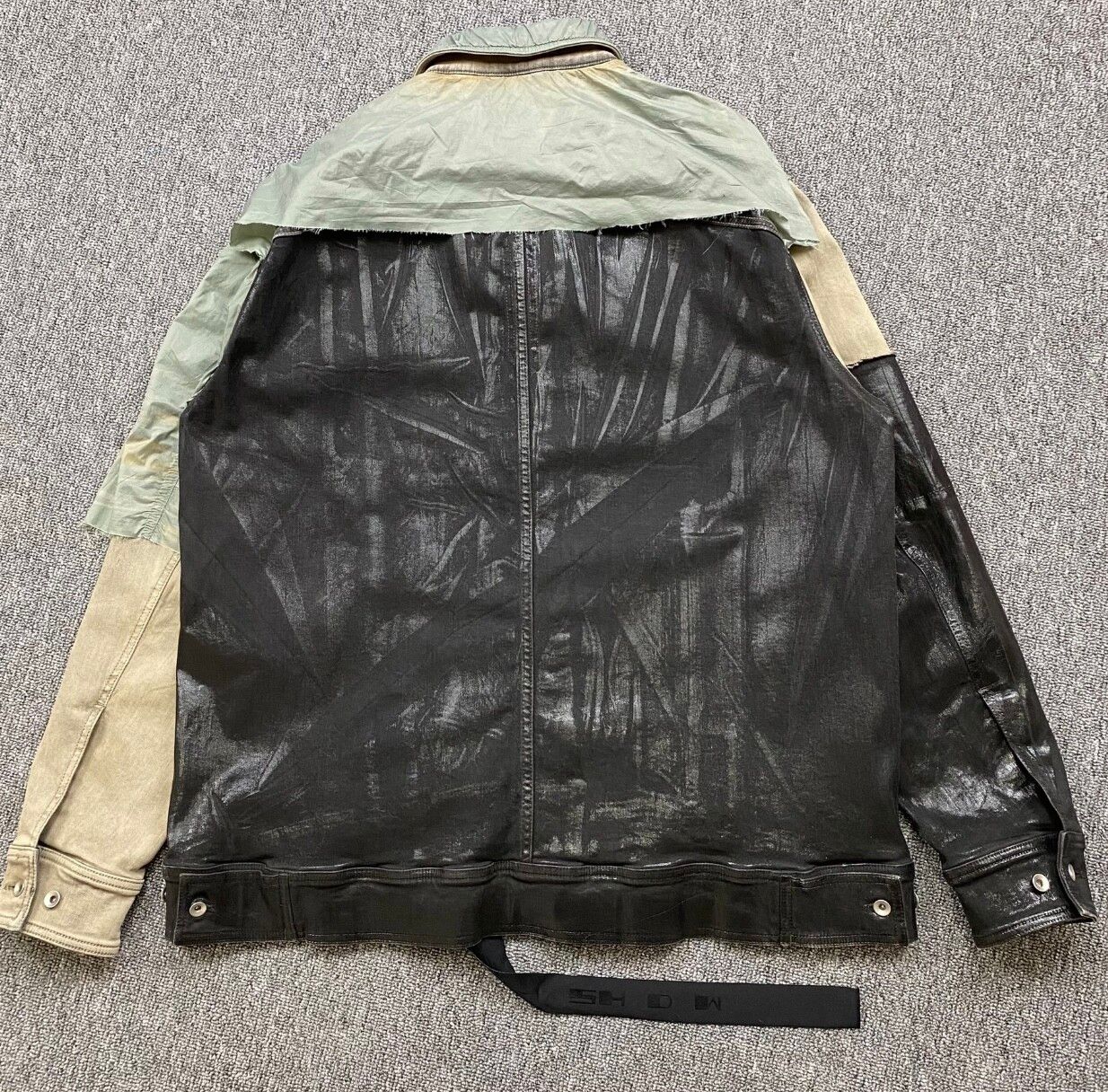 Rick Owens Drkshdw patchwork denim jacket XS - 2