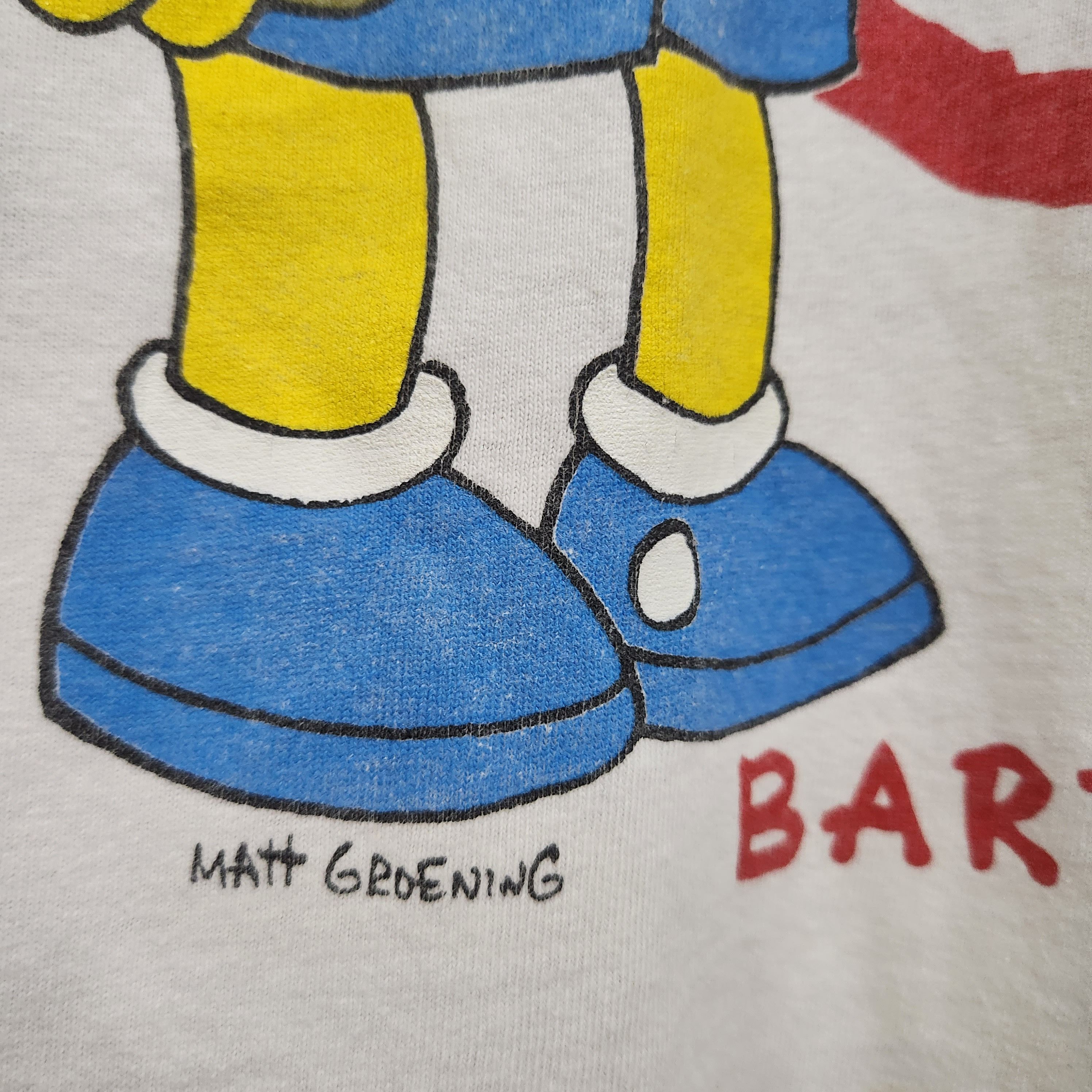 Vintage Bart Simpson Matt Groening TShirt Single Stitches - 14