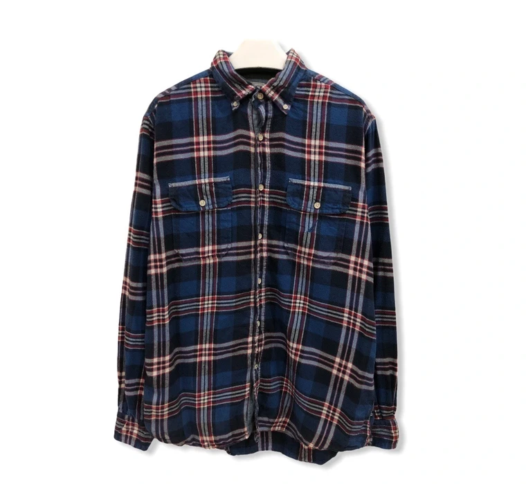 Nautica - Vintage Nautica Plaid Tartan Flannel shirt 👕 - 1