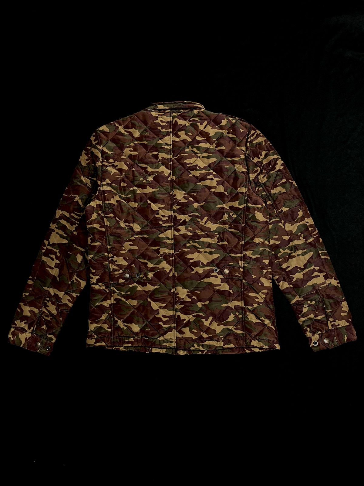 Rare Scotch & Soda Camouflage Quilted Jacket X-Large New - 9
