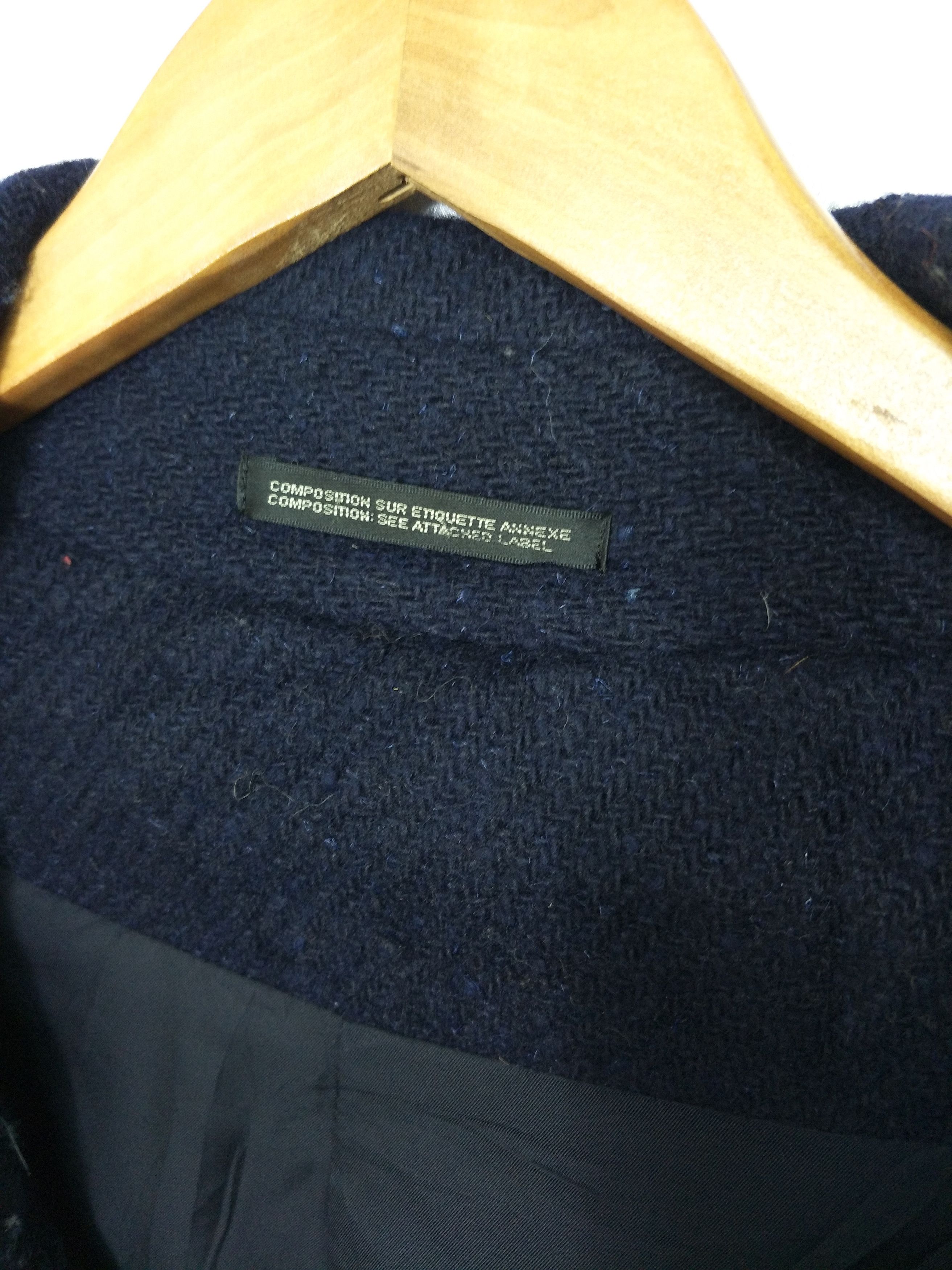 Y's Yohji Yamamoto Wool Double Breast Oversized Trench Coat - 8