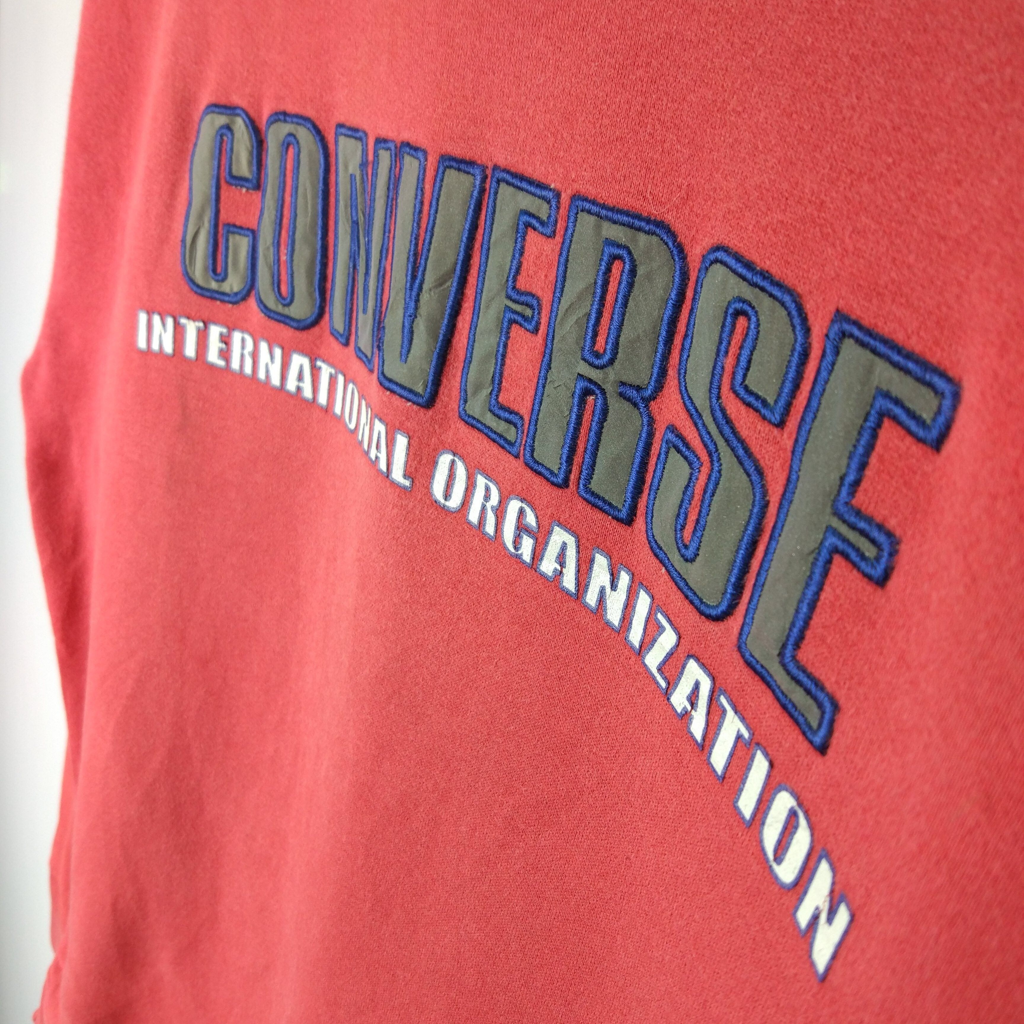 Converse Big Reflective Logo Embroidered Crewneck Pullover Jumper Sweatshirt - 3