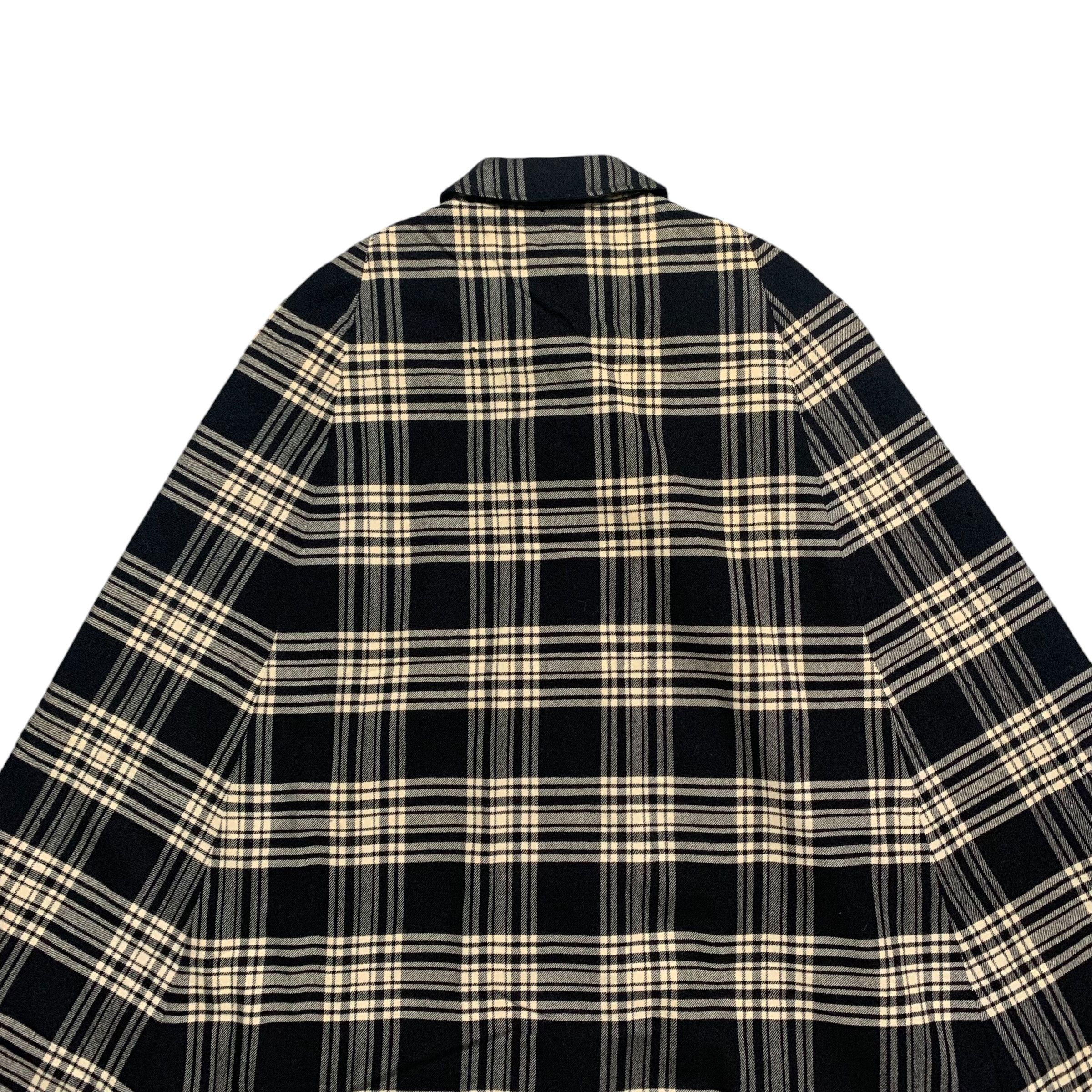 Vintage 80s Burberrys Tartan Reversible Poncho - 7