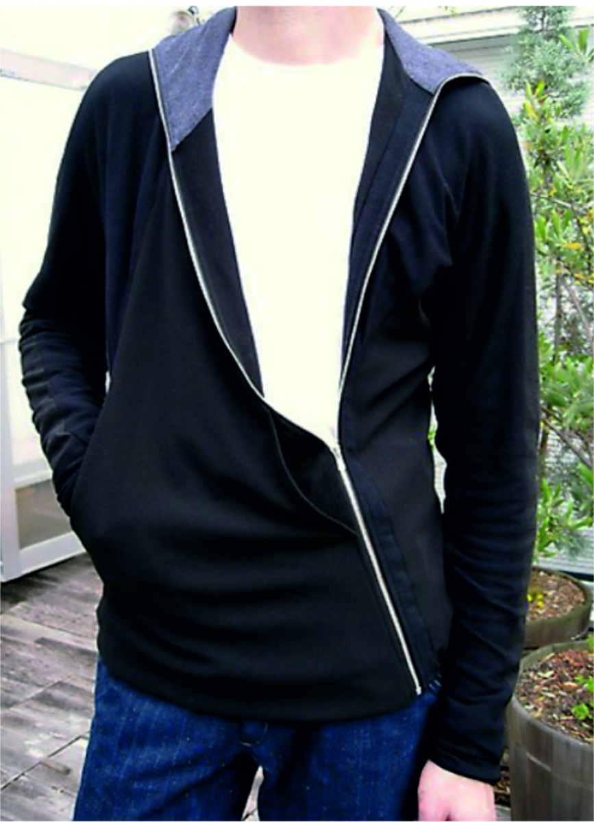 Volga Volga - Diagonal zip cardigan.Like Yohji Yamamoto or Devoa - 1