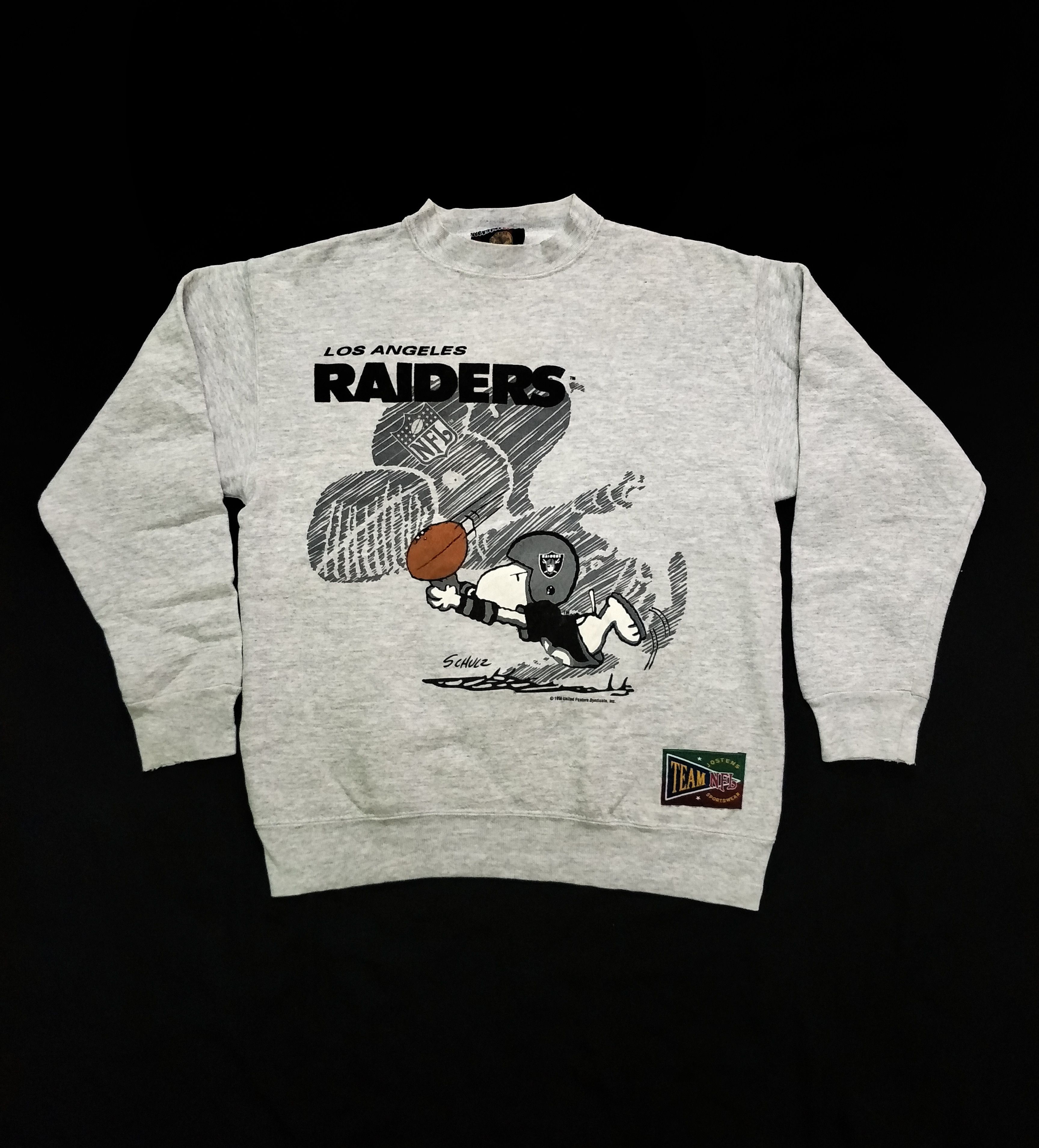 80s Raiders Team NFL Snoopy Sweatshirt Made In USA - 1