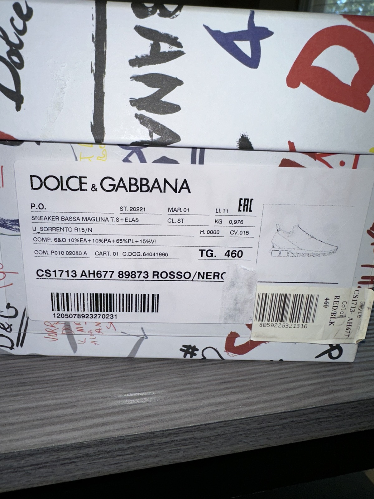 Dolce & Gabbana Sorrento Logo Sneakers - US 13 / EU 46 - NWT - 11