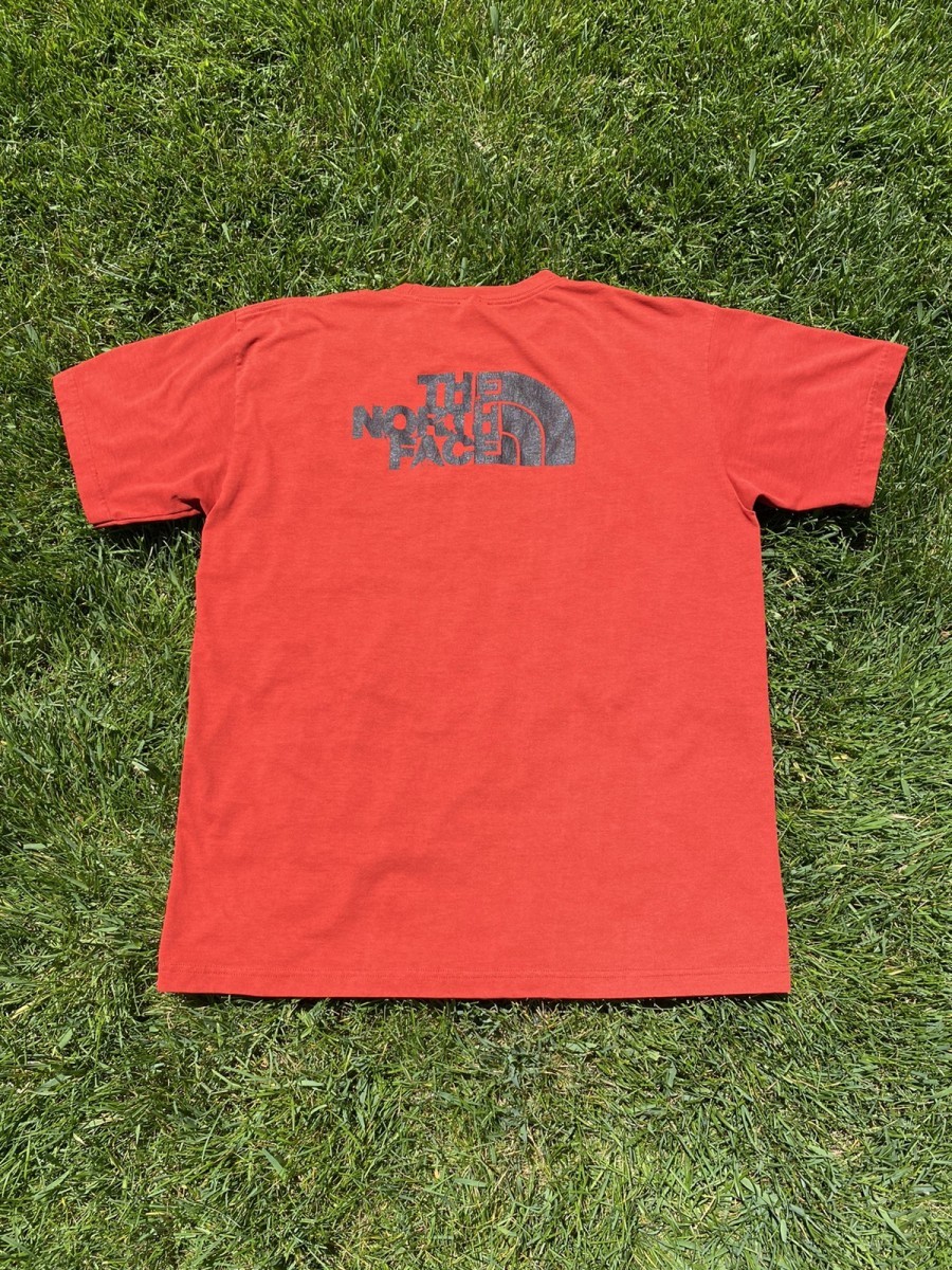 Red North Face Big Logo Tee - 1