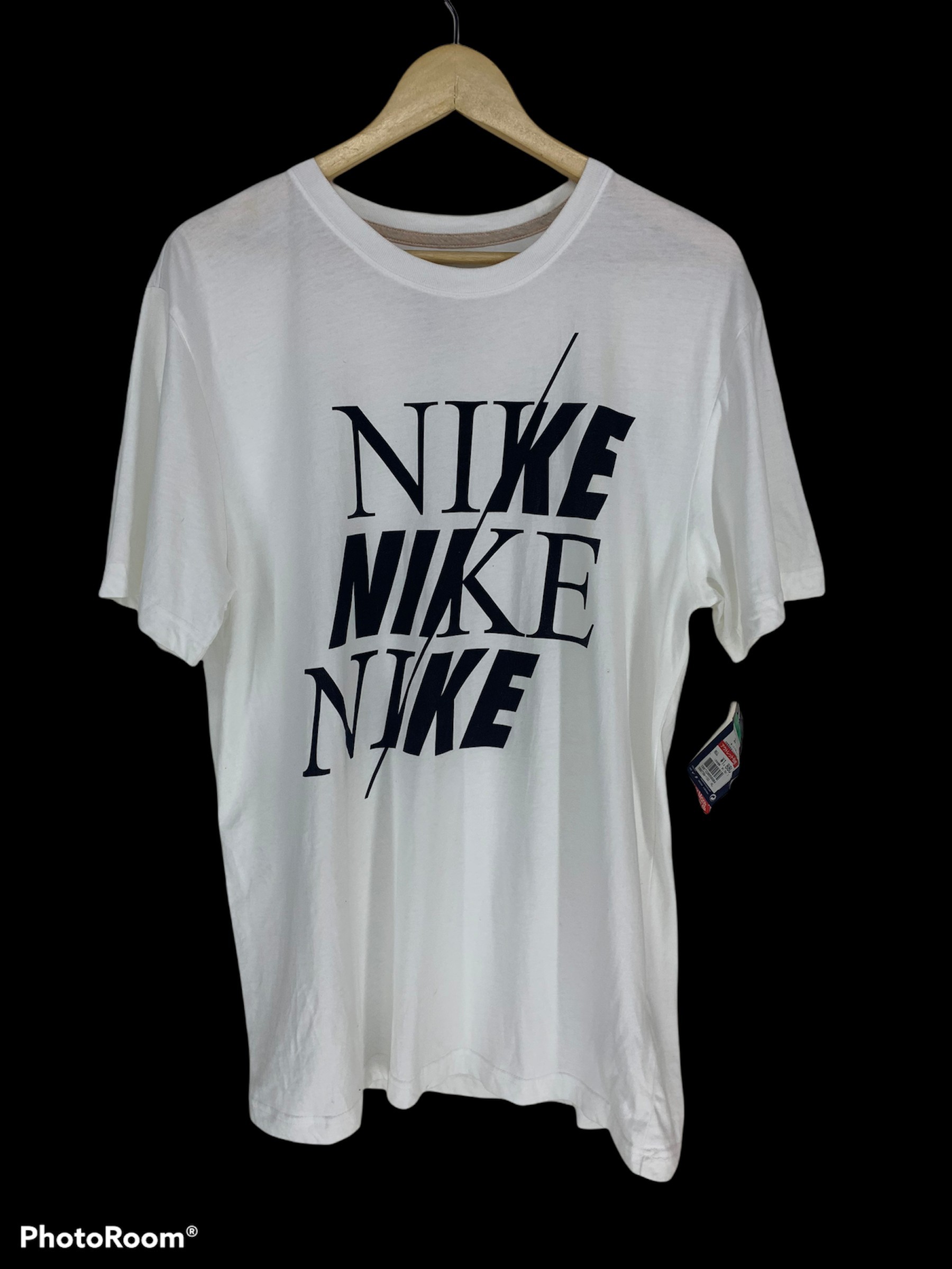 Nike Gray Black Triple Logo Shirt - 1