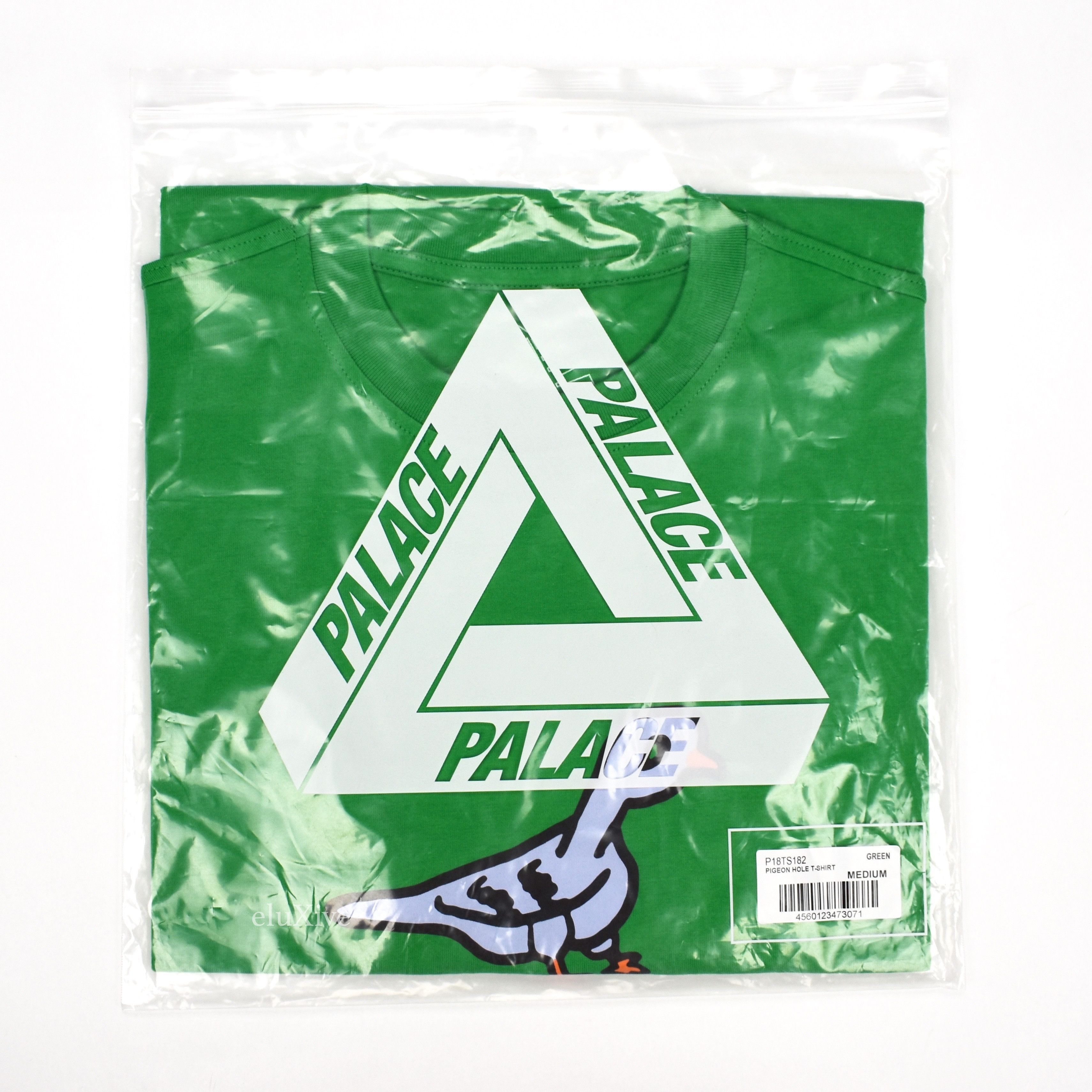 Palace Pigeon Hole P-Logo Green T-Shirt DS - 7