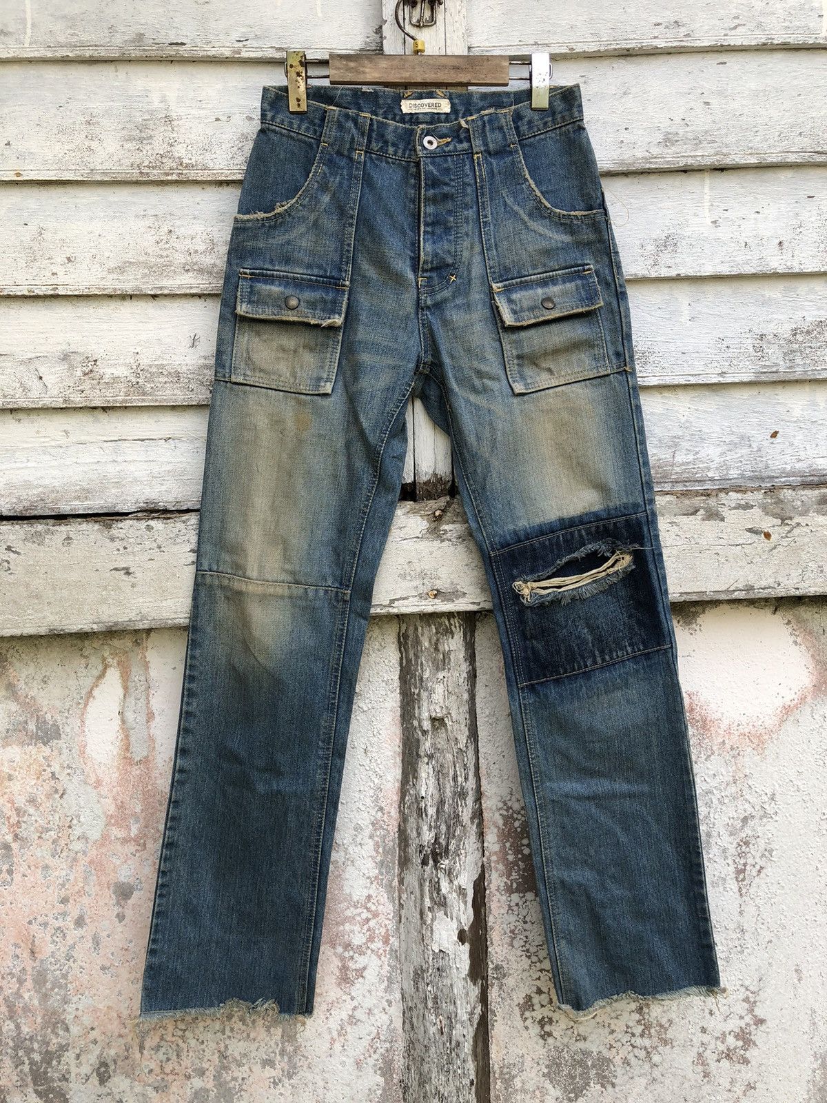 💯Felir💯Discovered Distressed Bush Pocket Pant Jean - 1