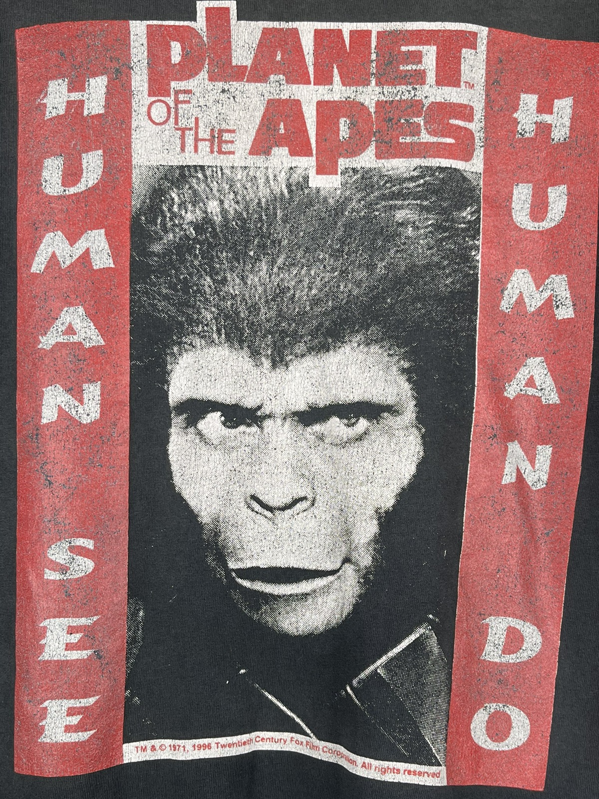 Other Designers Vintage - Vintage Planet of the Apes/ Human See Human Do/  Mosquitohead | alldifferent | REVERSIBLE