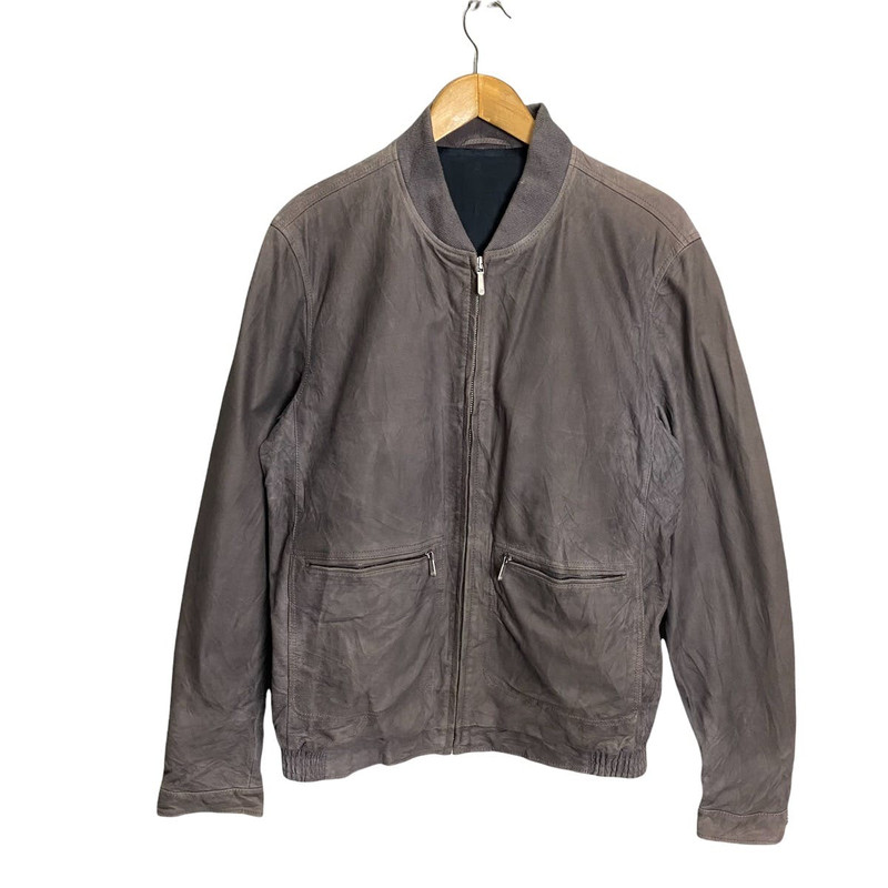 vintage alfred dunhill calf leather jacket - 1