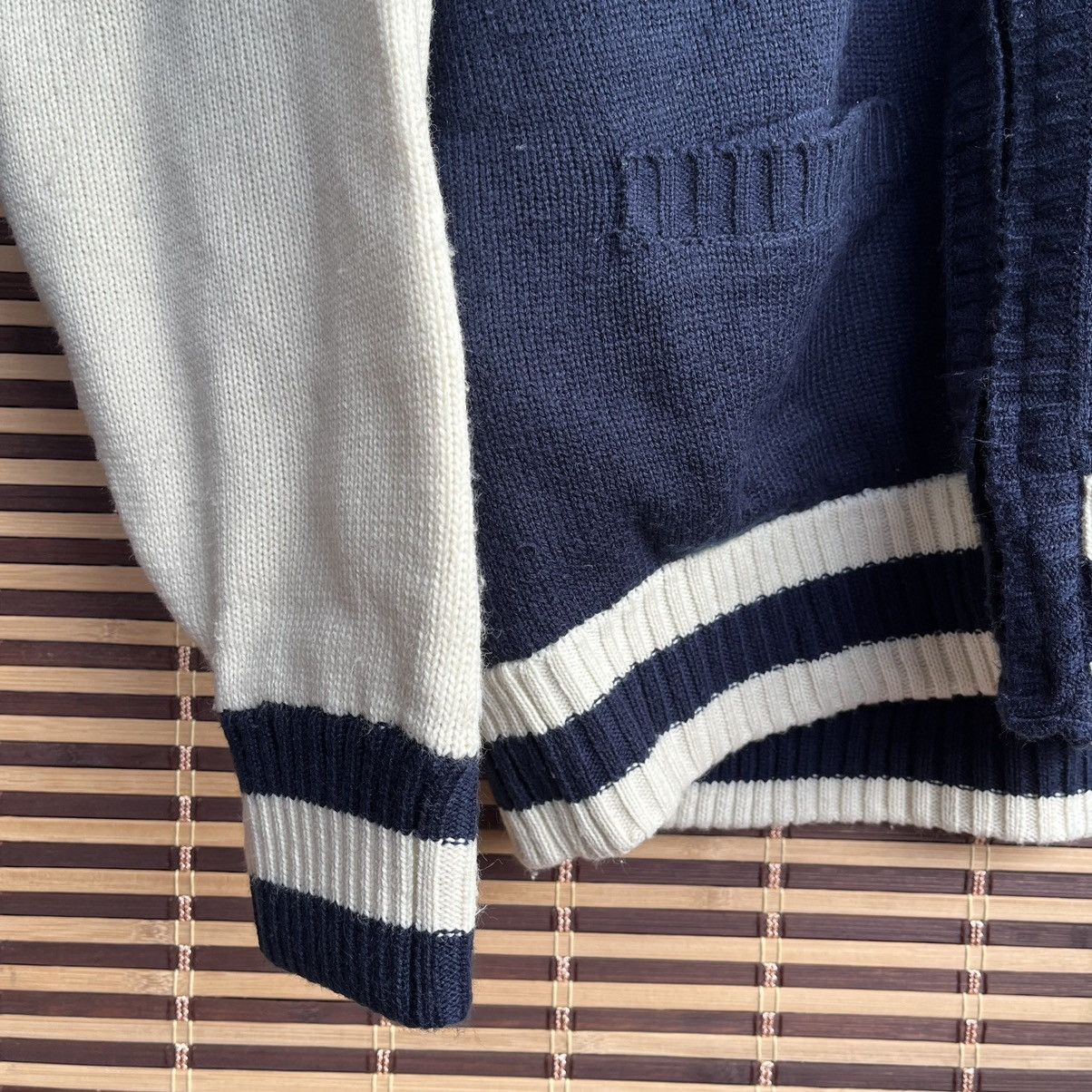 Vintage - Runs River Wool Bomber Style Varsity Sweater Japan - 10