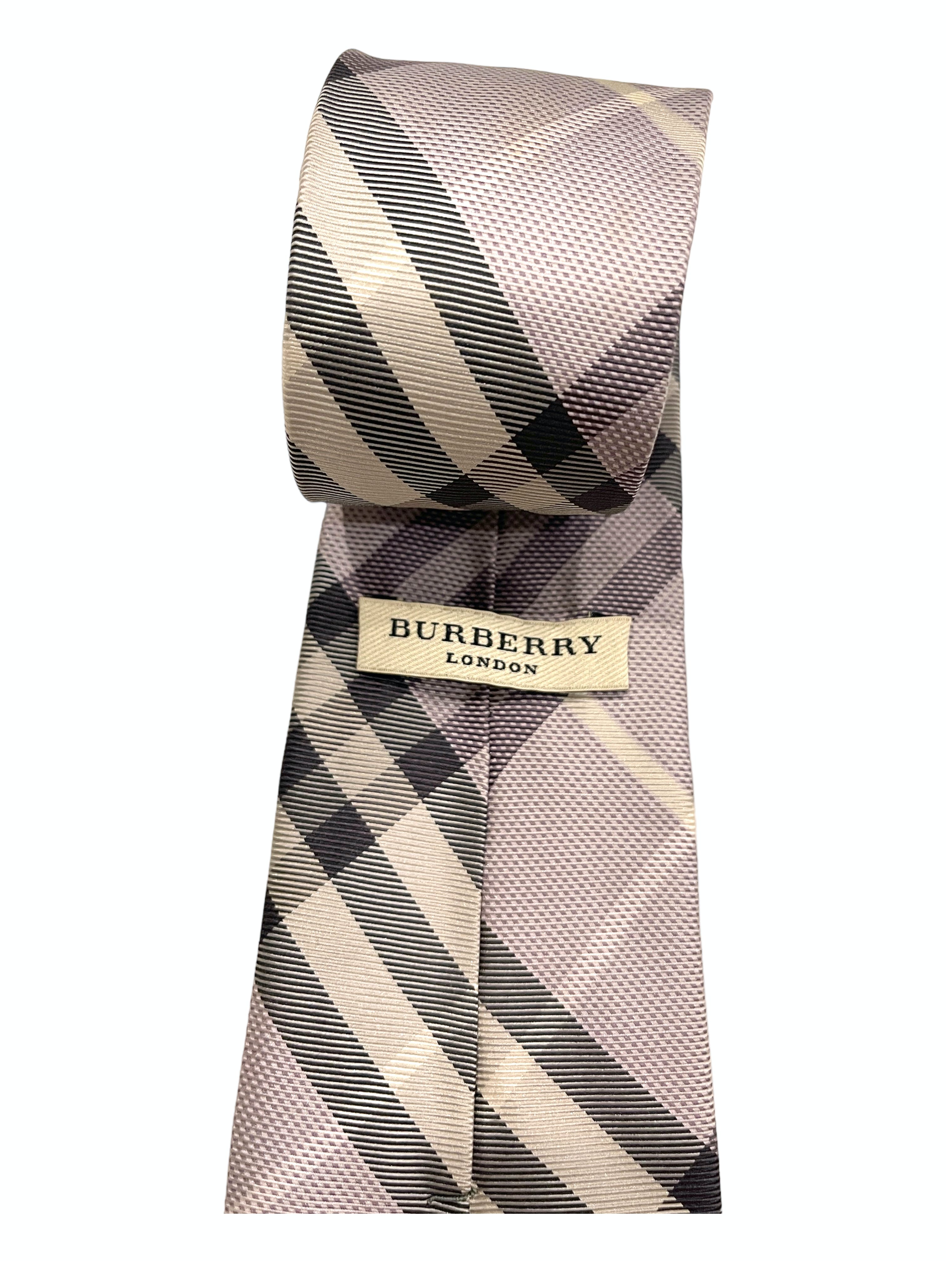 RARE Vintage 2000s Burberry Monogram Tie - 7