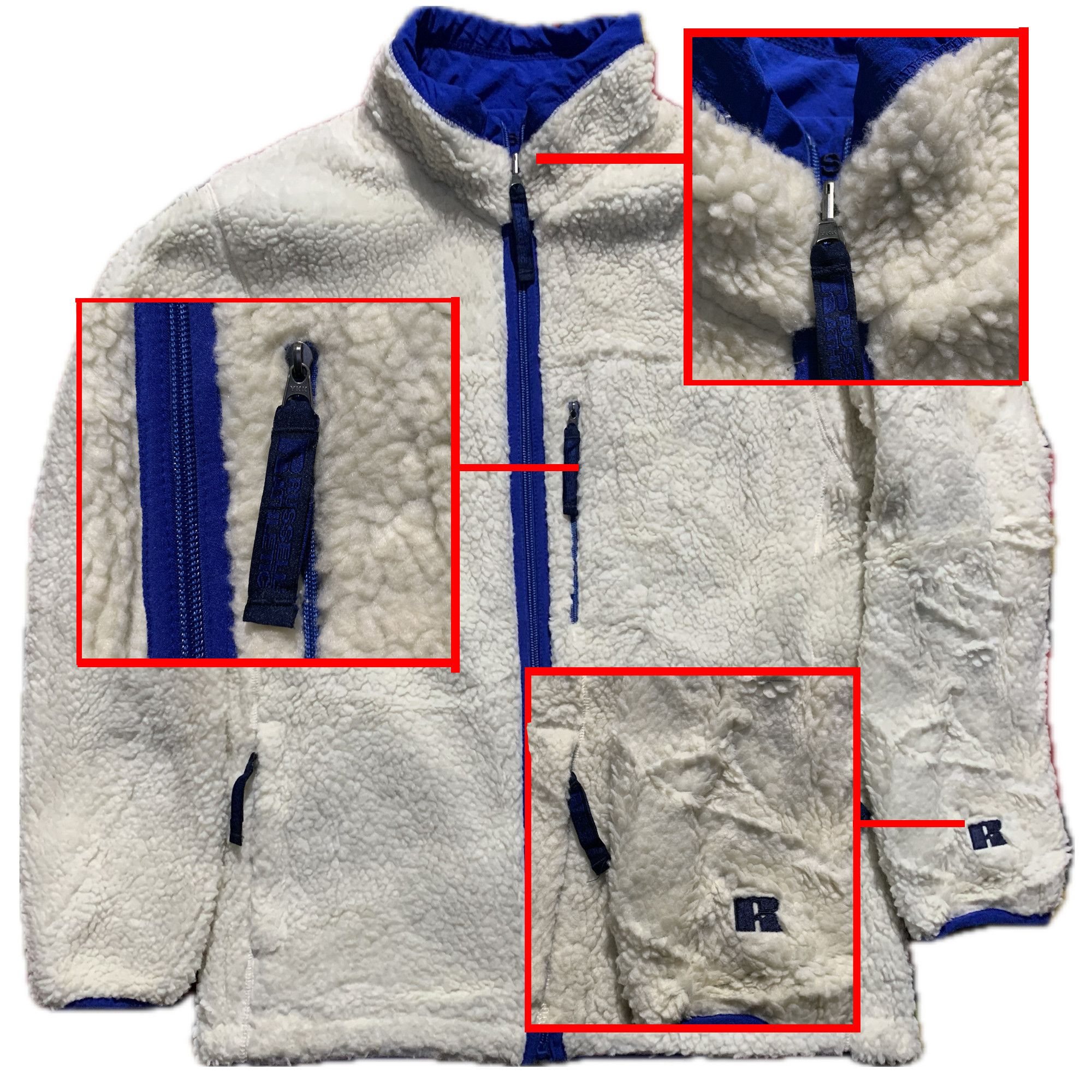 Russell Athletic - Russel Athletic reversible Sherpa jackets - 5