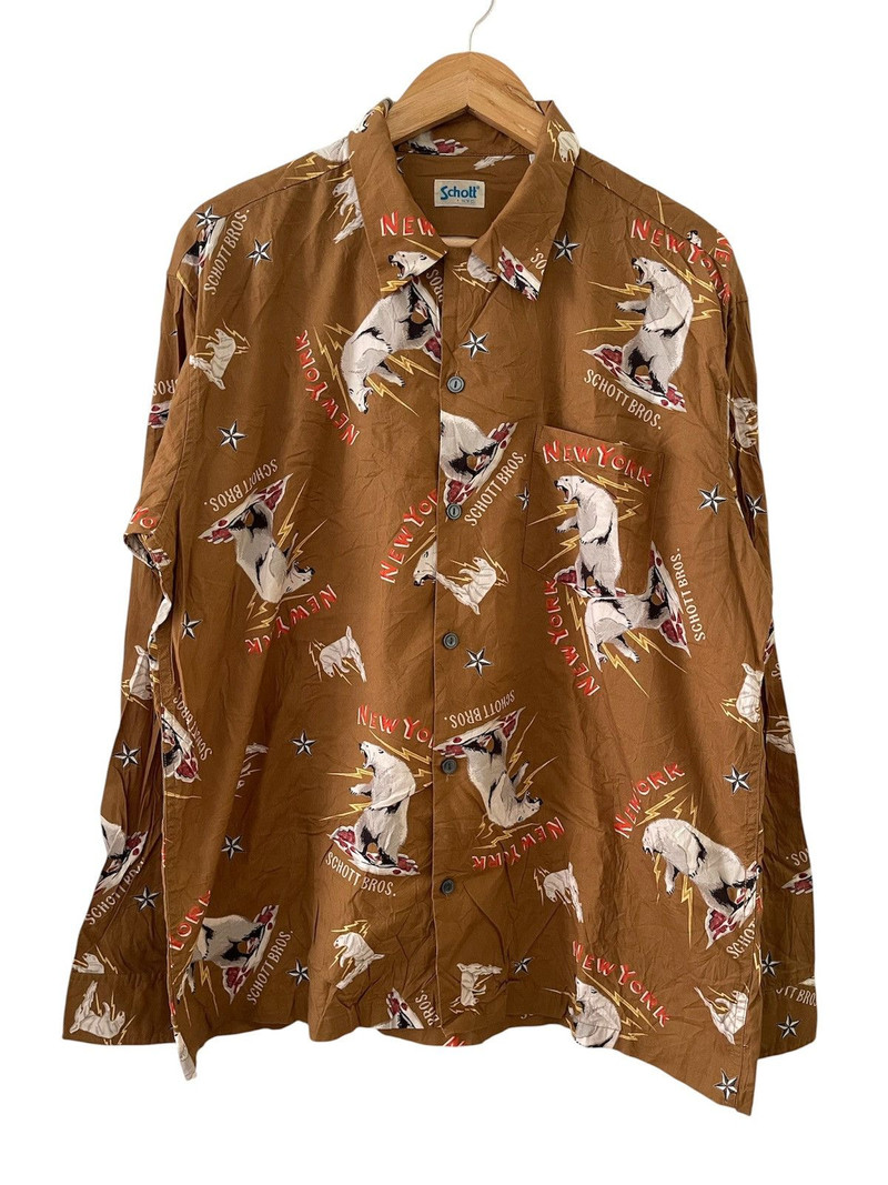 Vintage Schott NYC “polar bear” shirt LS - 1