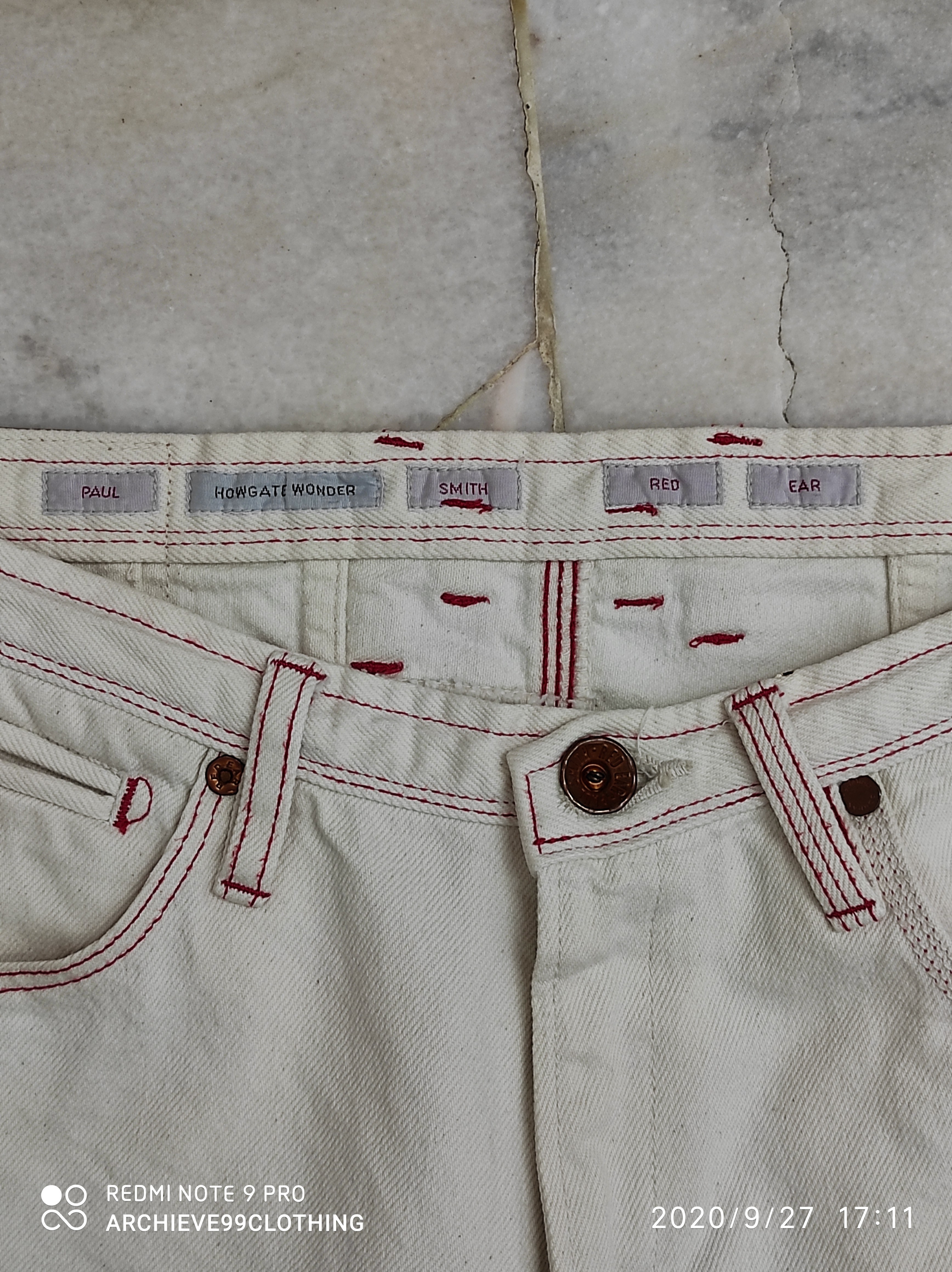 PAUL HOWGATE WONDER SMITH RED EAR Classic denim pants - 6