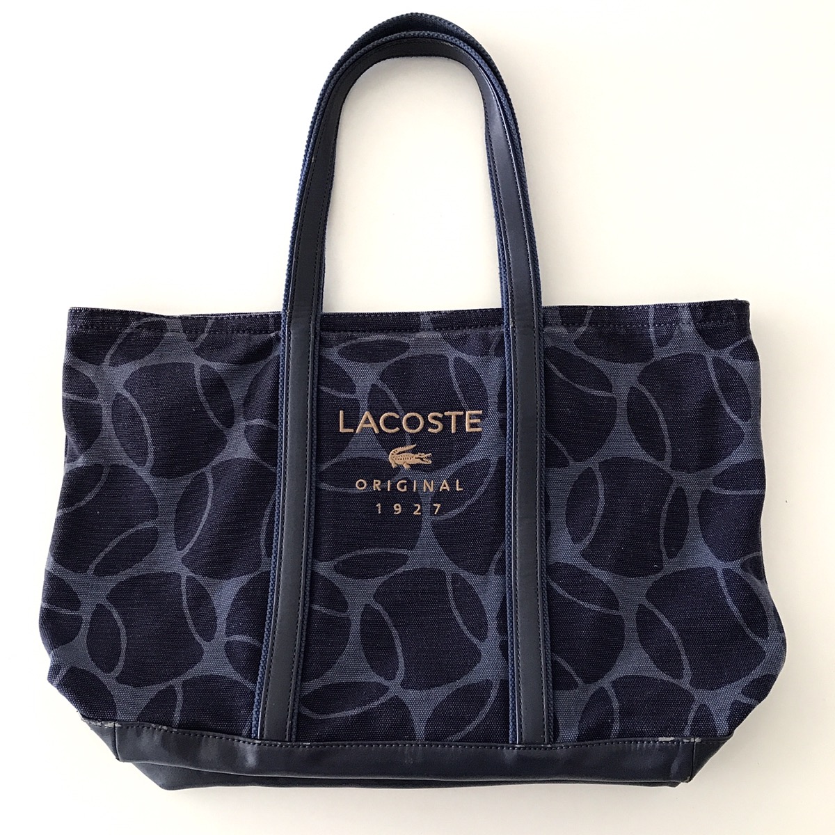 LACOSTE Authentic Chemise Lacoste Tennis Ball Tote Bag | comeonpeep | REVERSIBLE