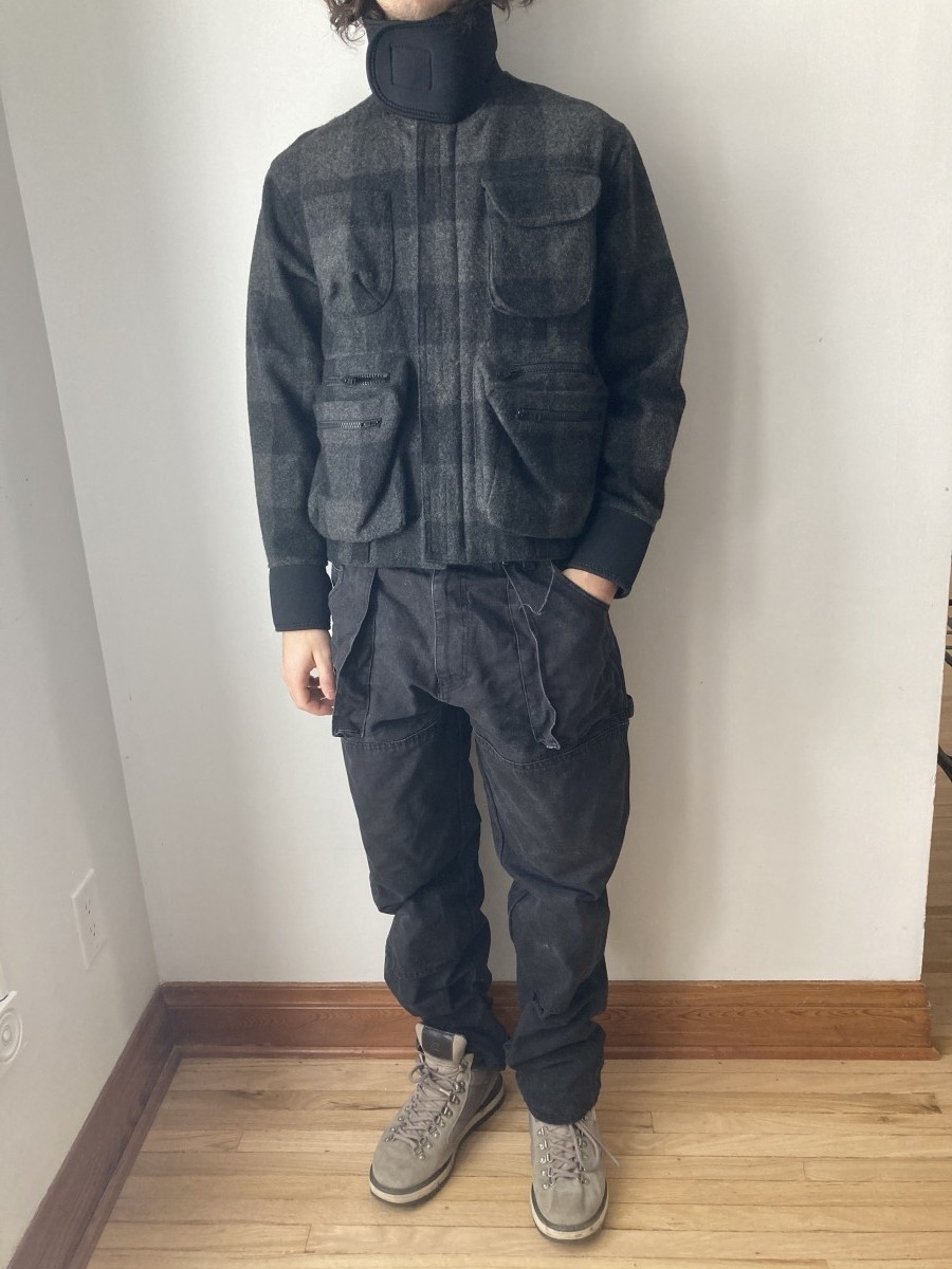 general research 1996 FISHING CARGO POCKET black JACKET - 13