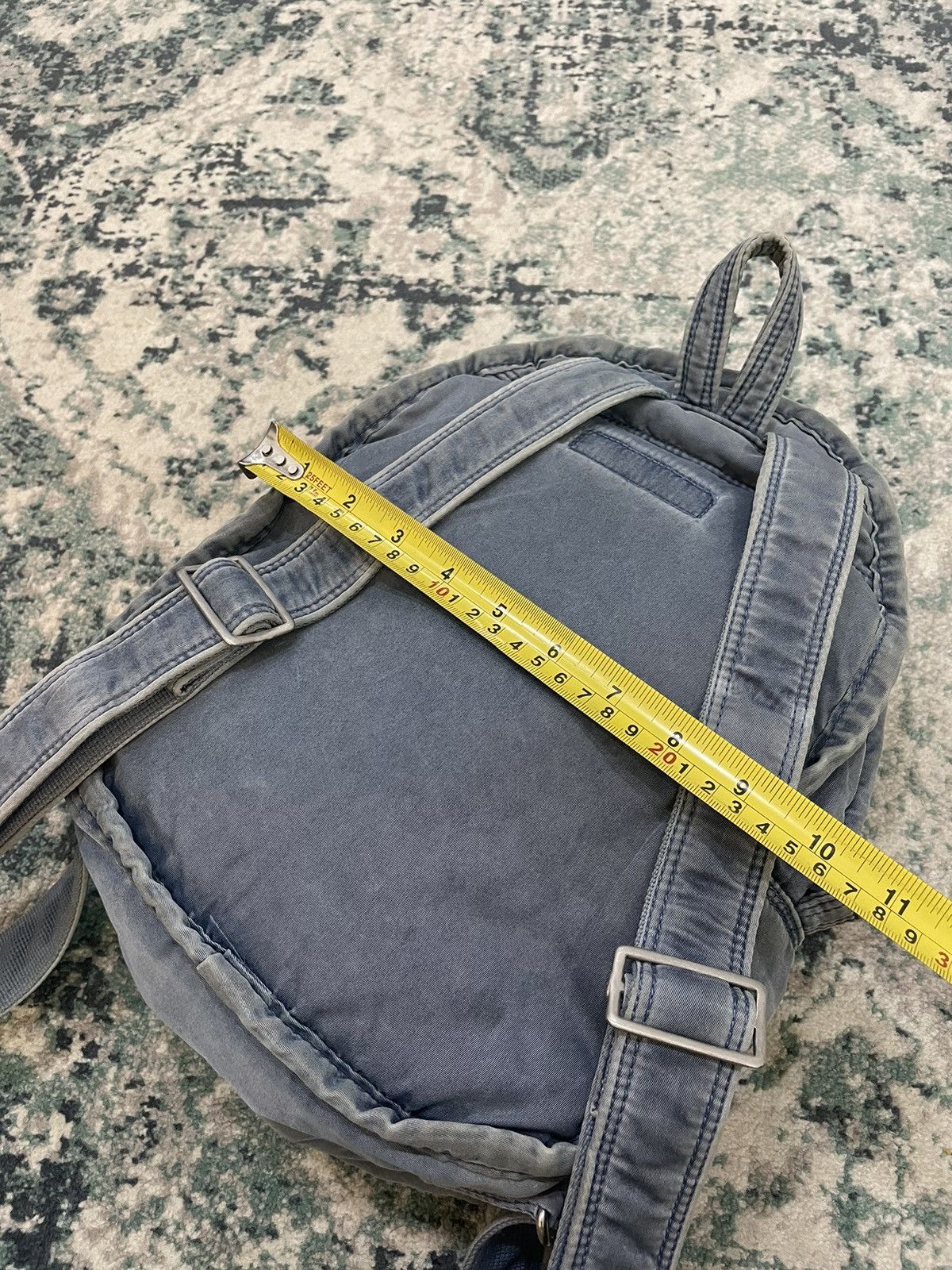 Porter Blue Pocket Label Luggage Label Nylon Paded Bag Pack - 16
