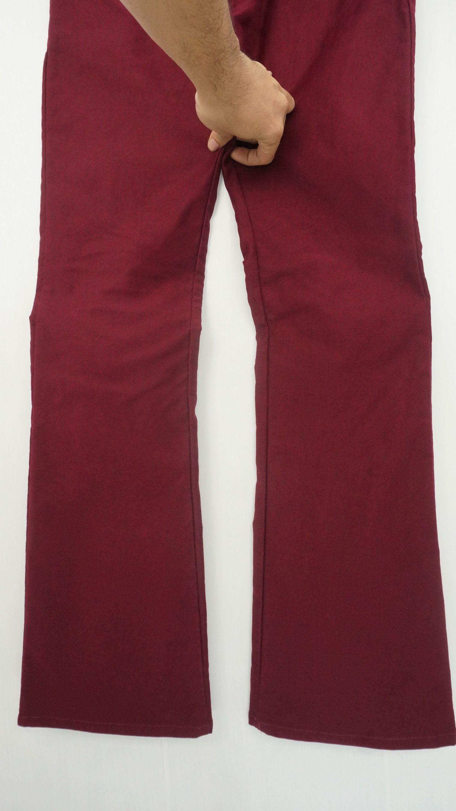 Japanese Brand - HolyFlare 💥 DIFFERENT EDGE RUPERT Burgundy Hourglass Pants - 7