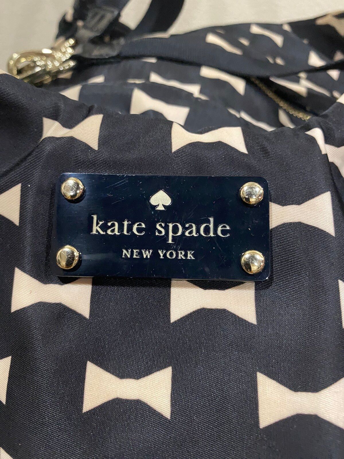 Kate Spade Stevie Nylon Baby Diaper Bag Shoulder Tote Black - 11