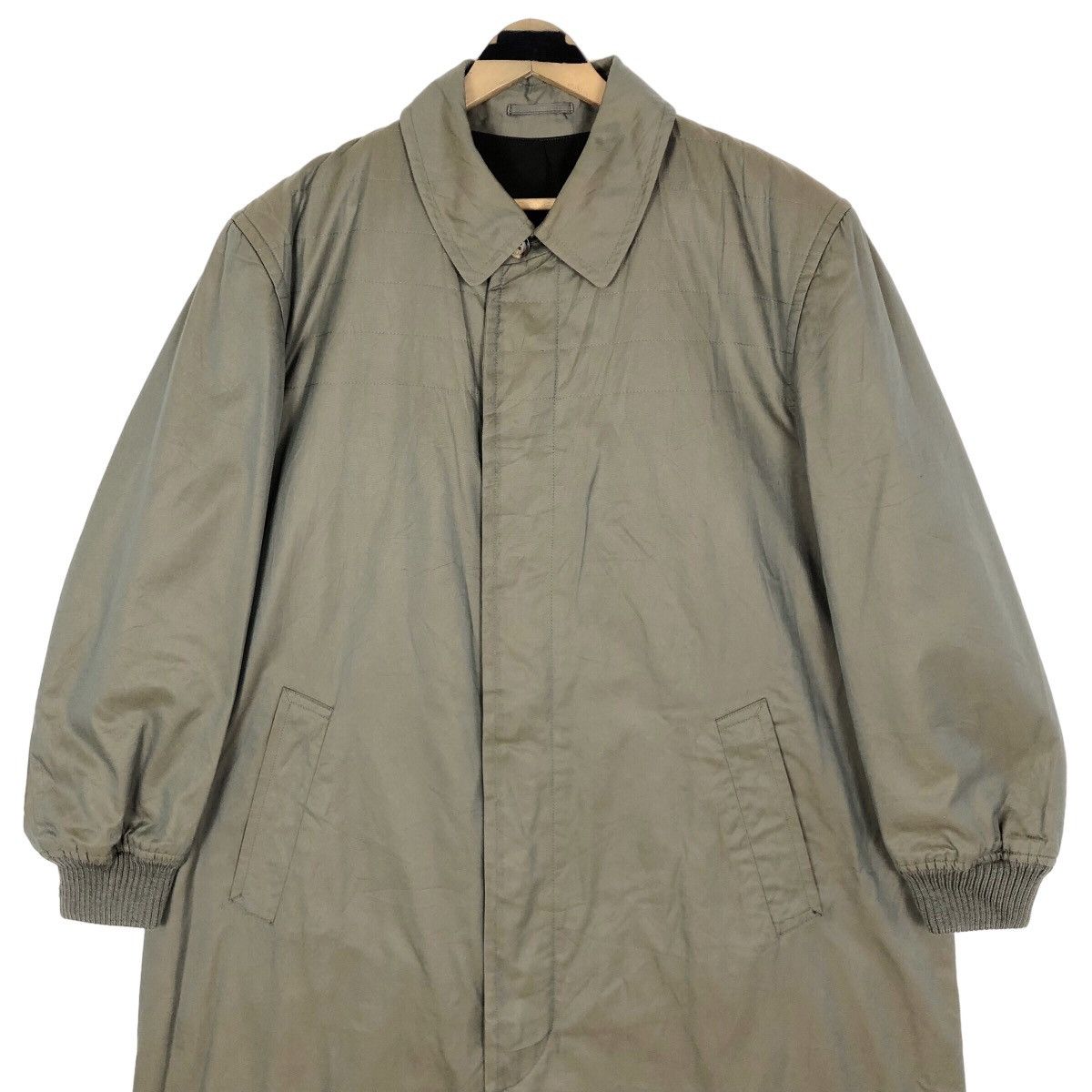 Vintage 90s Comme Des Garcons Homme Khaki Sphere Car Coat - 9