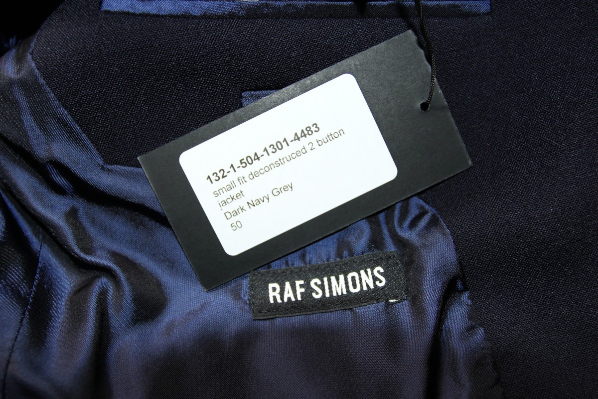 BNWT AW13 RAF SIMONS DECONSTRUCTED 2 BUTTON JACKET 50 - 11
