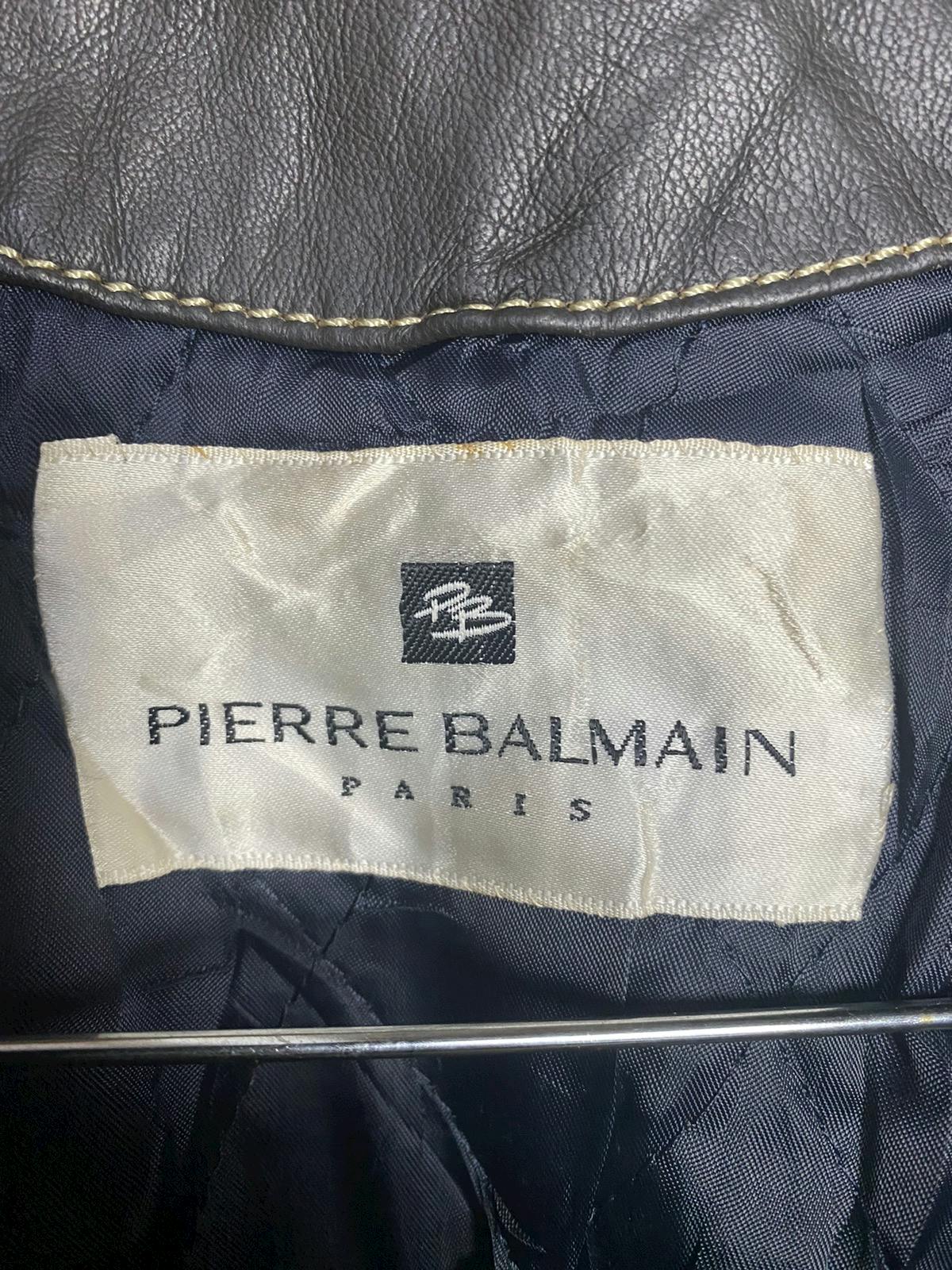 Pierre Balmain Paris Leather Jacket - 11