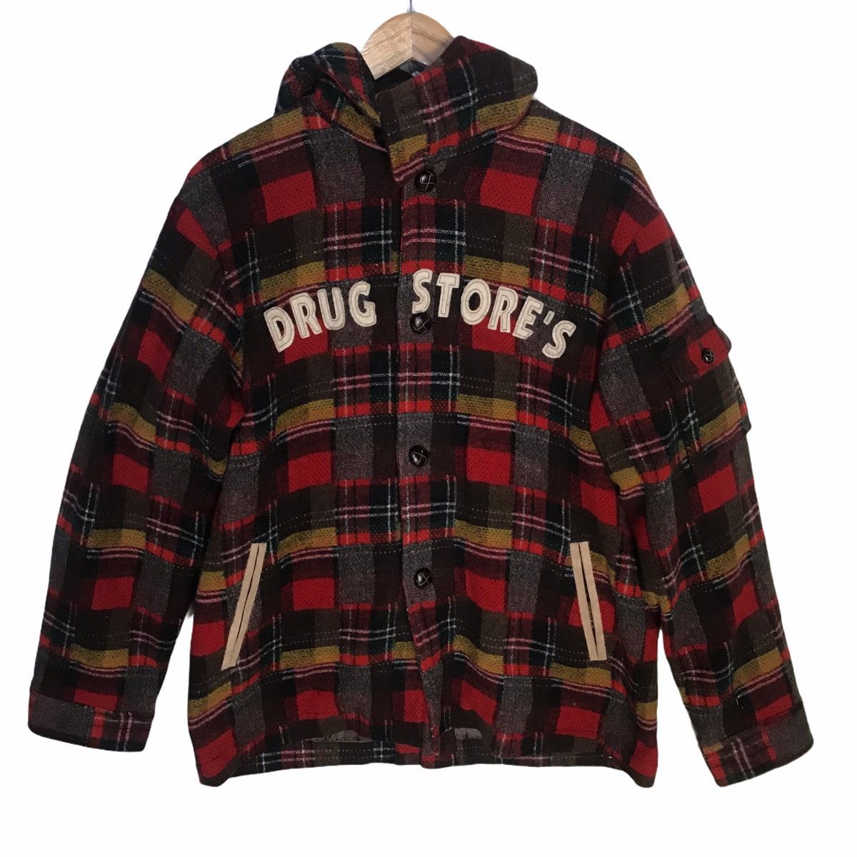 Japanese Brand - Drug store’s check hooded wool jacket - 1