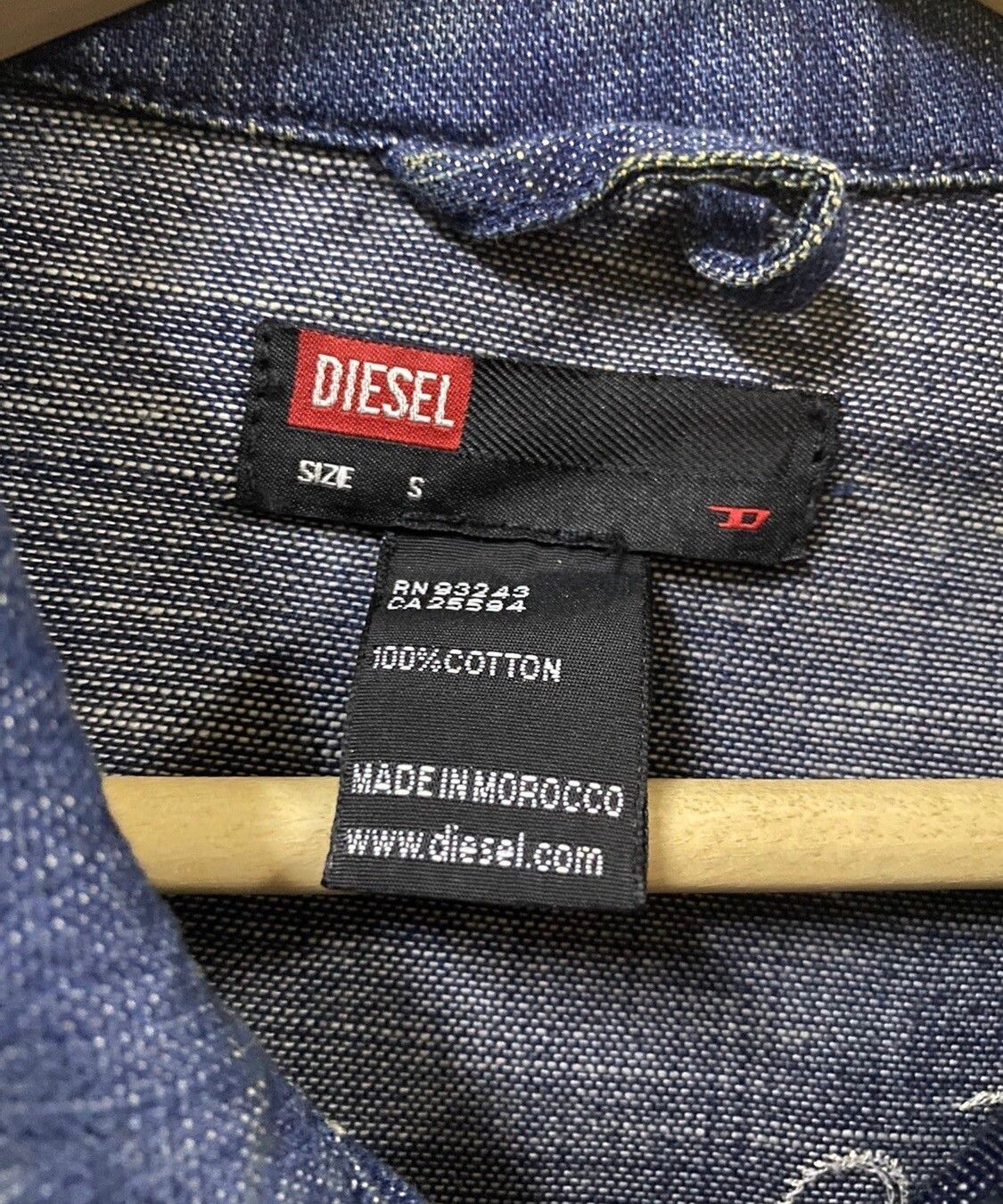 Vtg Diesel Bikers Denime Multipocket Zipper Backprinted Logo - 13