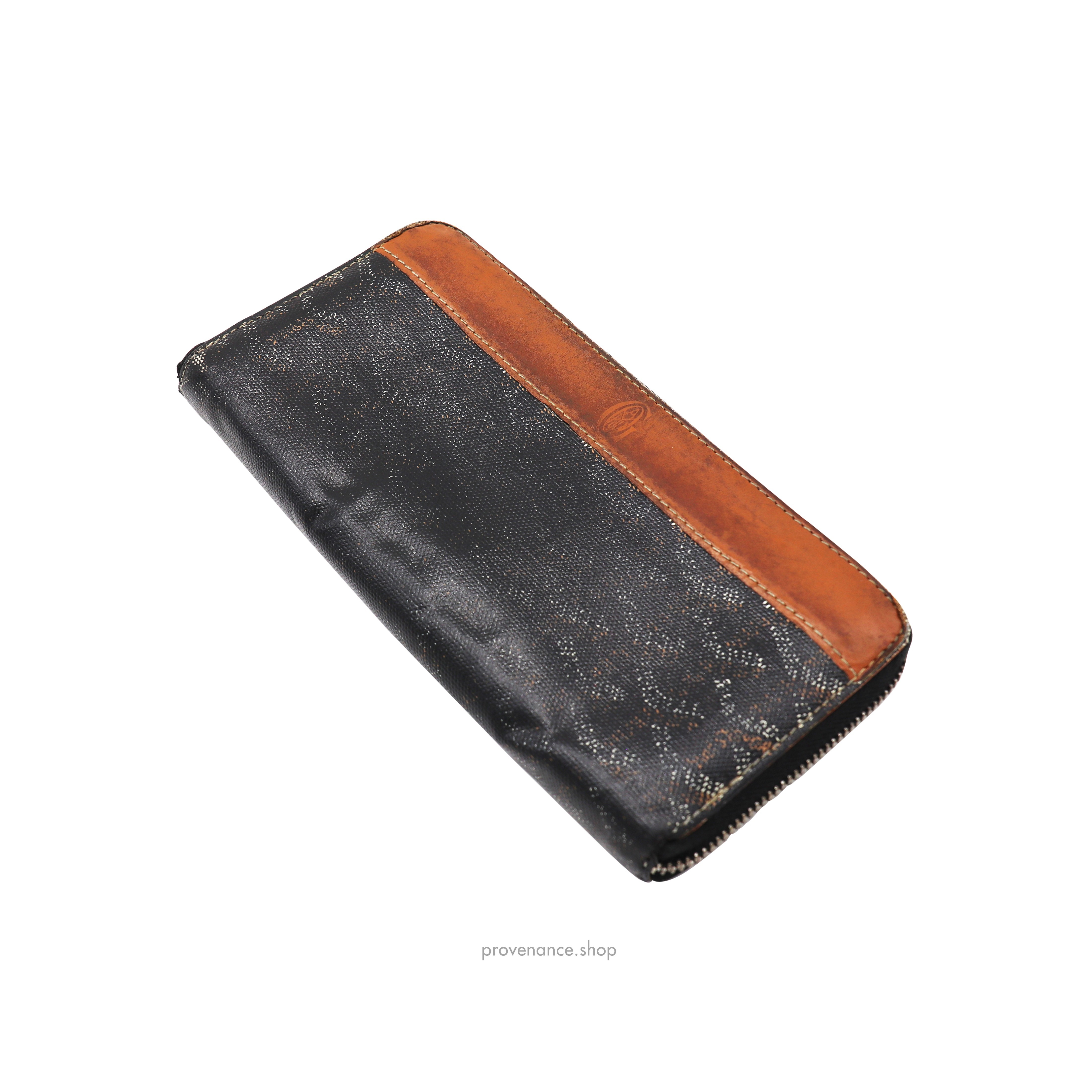 Goyard Matignon Long Wallet - Black/Tan - 4