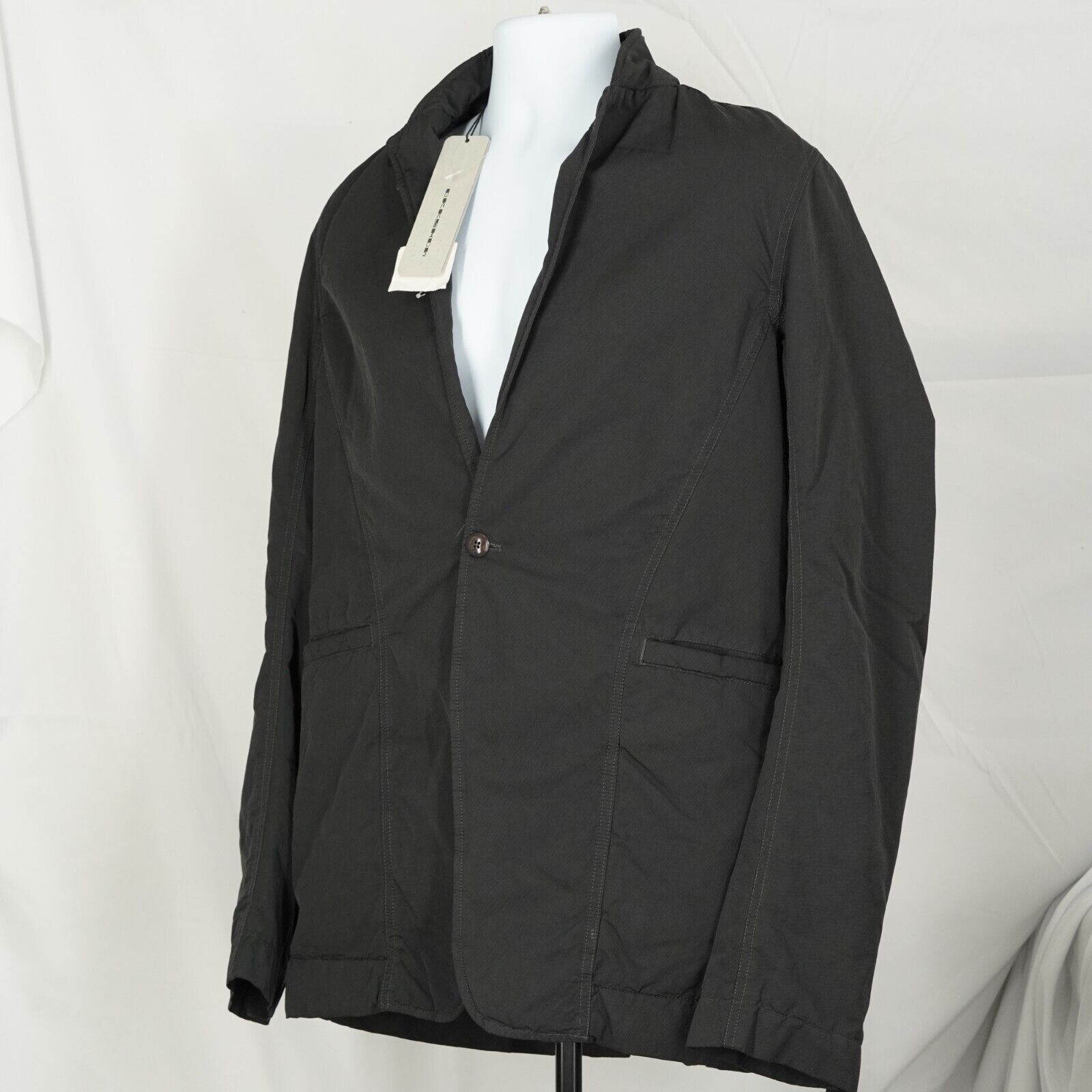 Rick Owens Drkshdw Long Black Blazer Quilted Murray - Large - 2