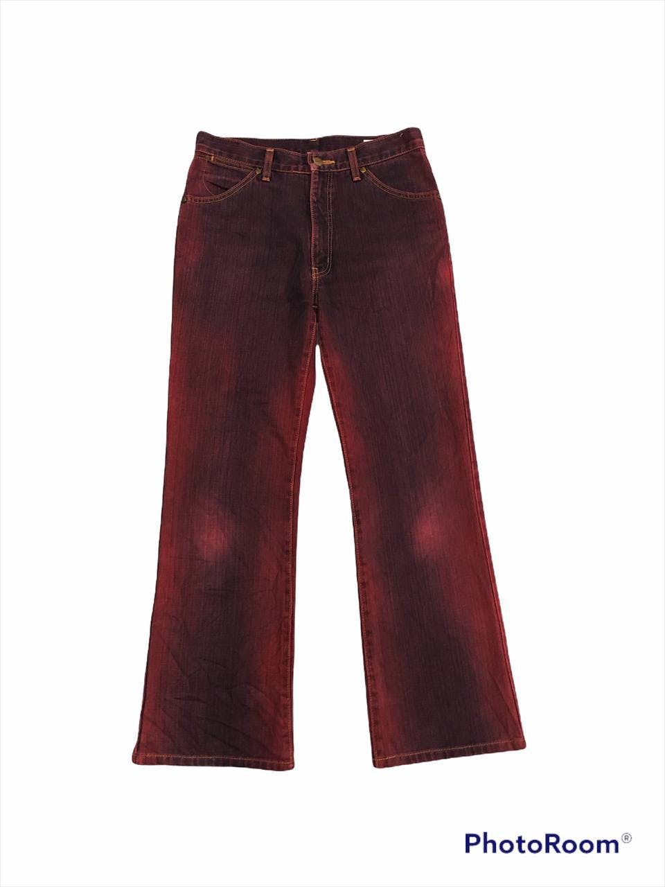 Vintage Wrangler Faded Marron Denim Pants - 1
