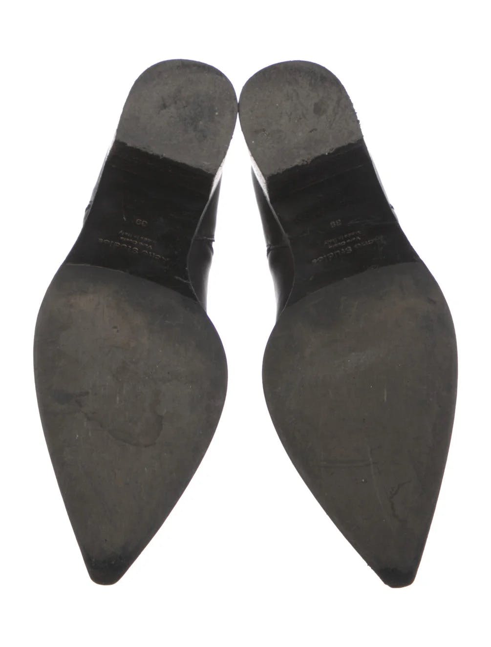 Leather Cuban heel boots - 5