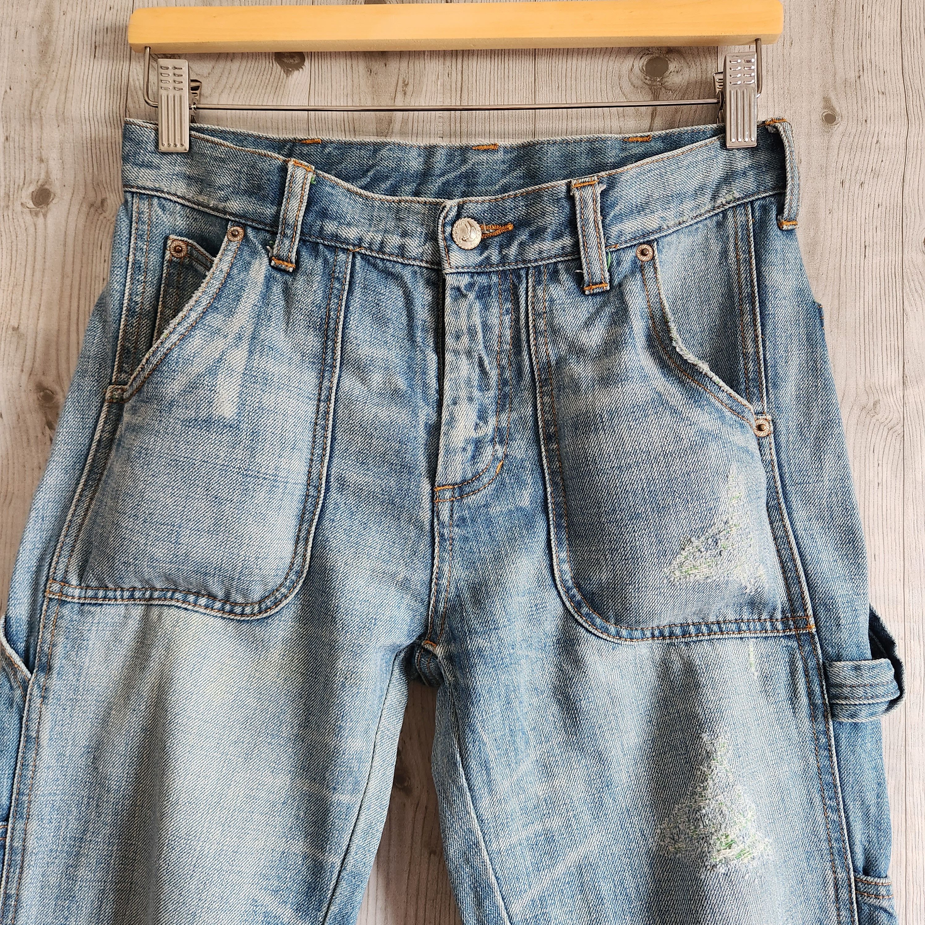 Distressed Denim - Distressed Plus Bleu Blue Japan Bush Pants Denim Jeans - 22