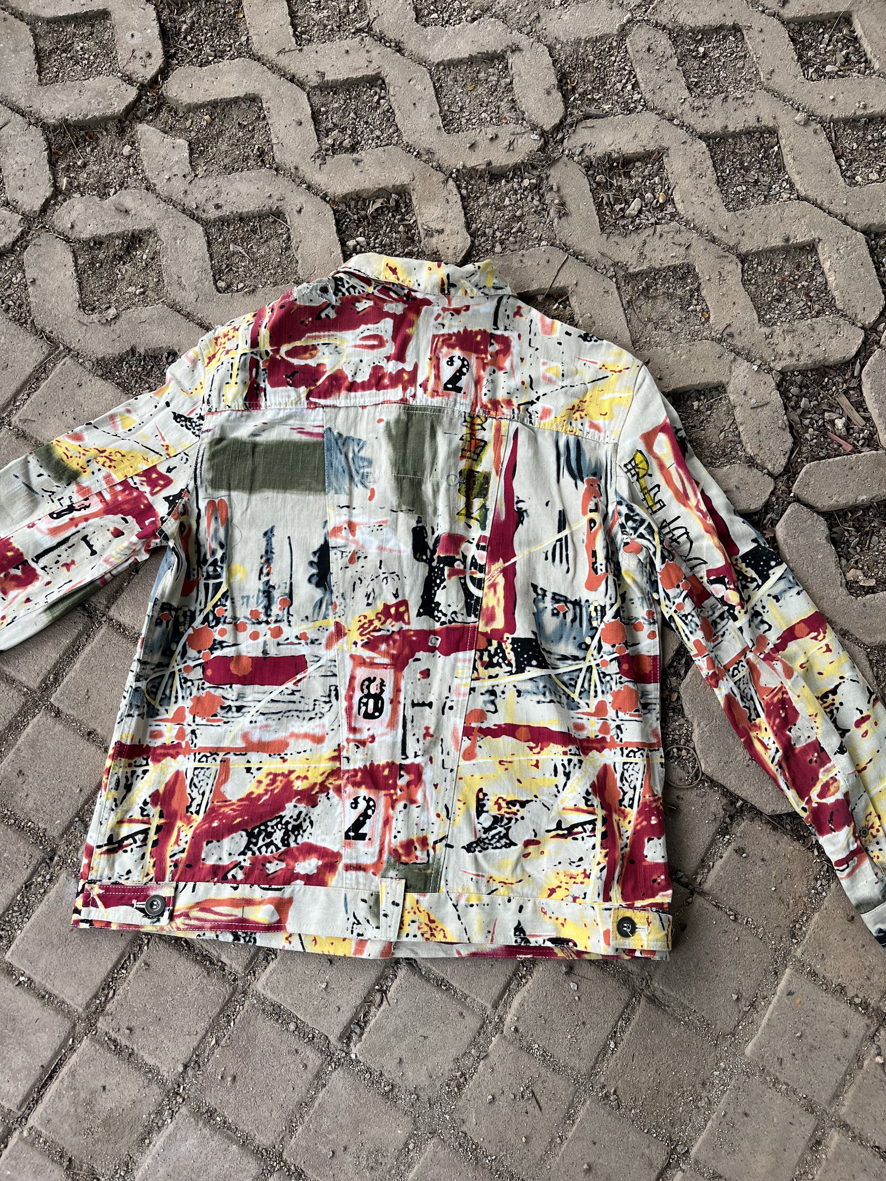 Crazy Abstract Denim Jacket - 3