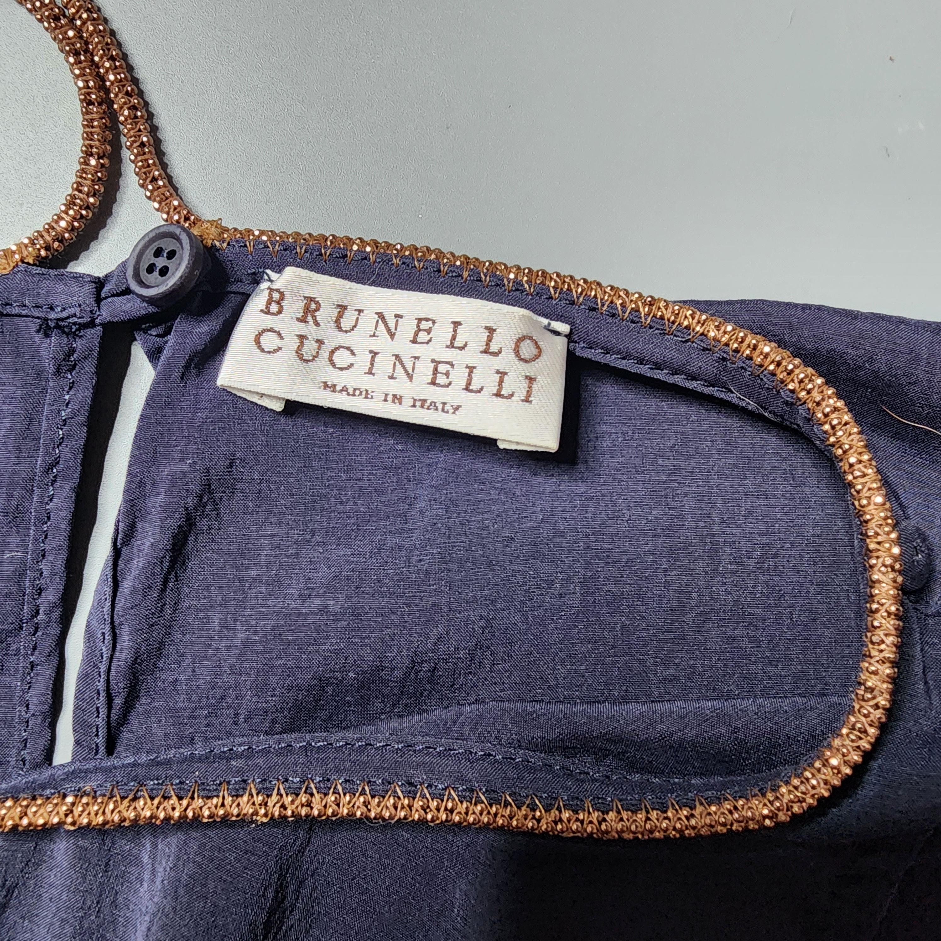 Brunello Cucinelli - Monili Chain Motif Silk Camisole - 5