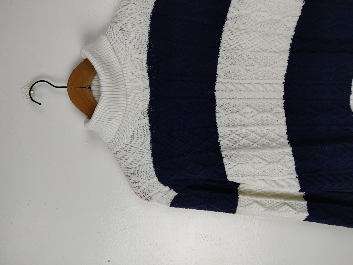 Vanquish - Japan Stripes Knitwear Turtleneck Sweater - 4